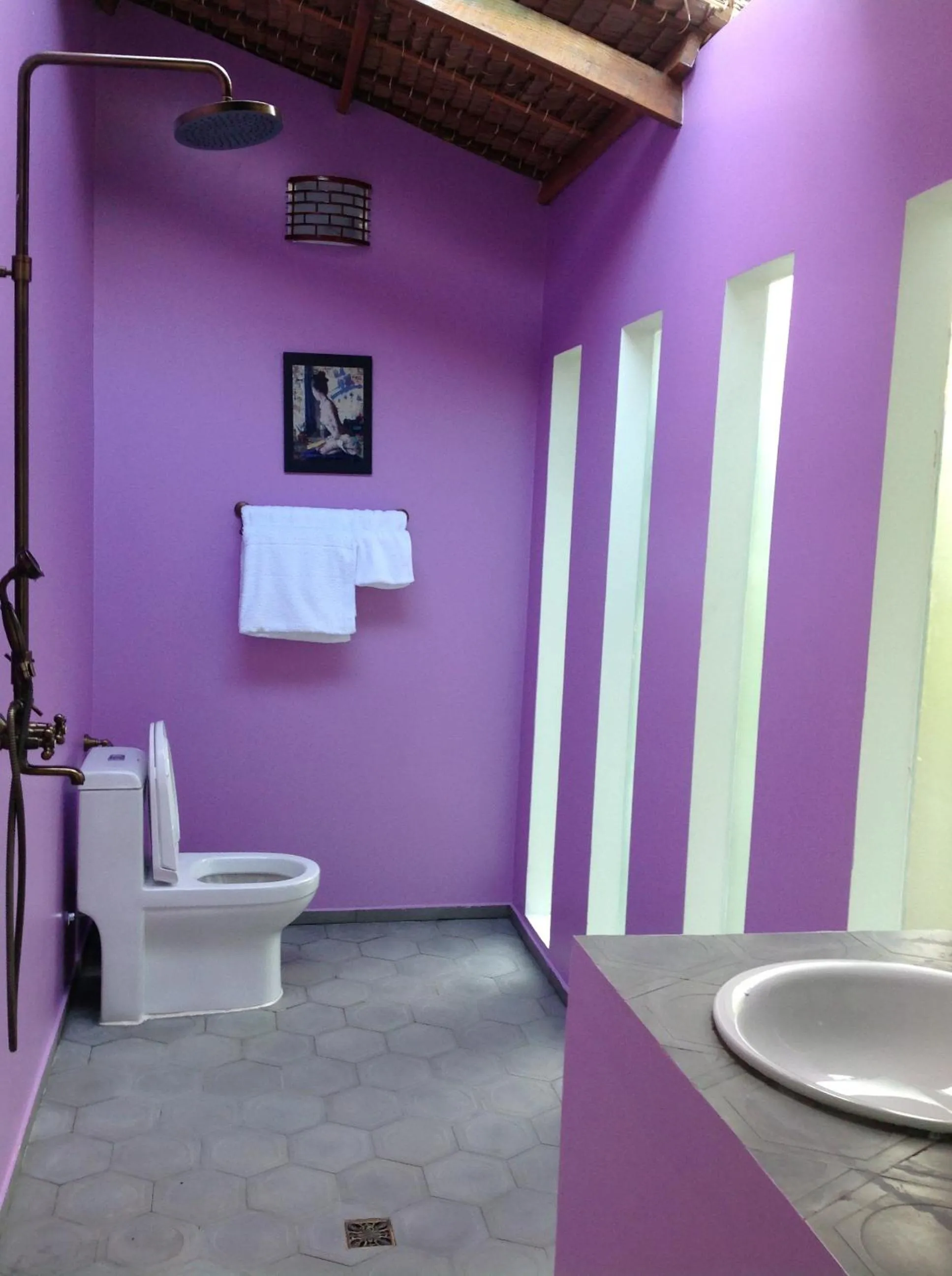 Bathroom in The Durian Lodge at Mekong