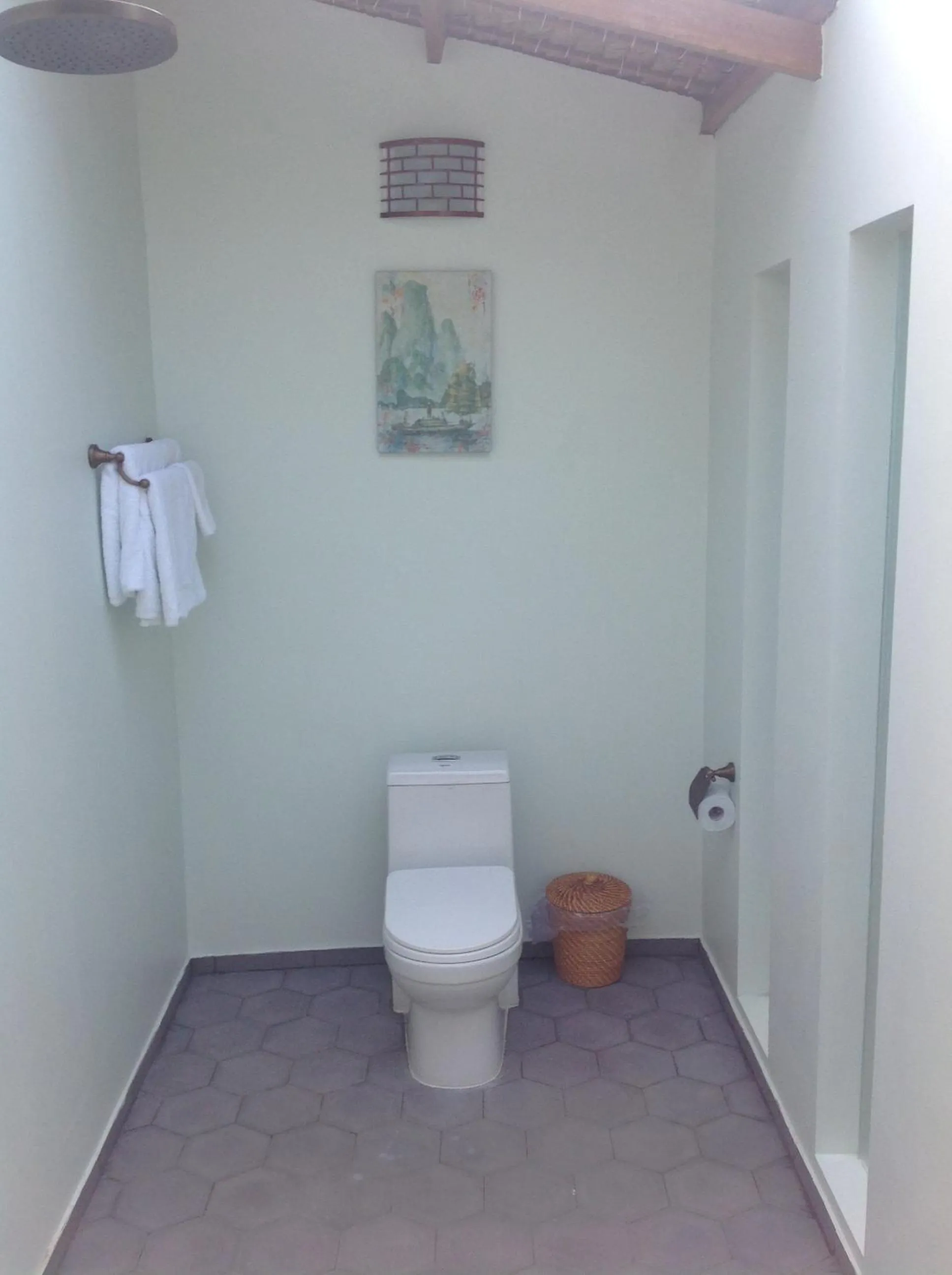Toilet in The Durian Lodge at Mekong