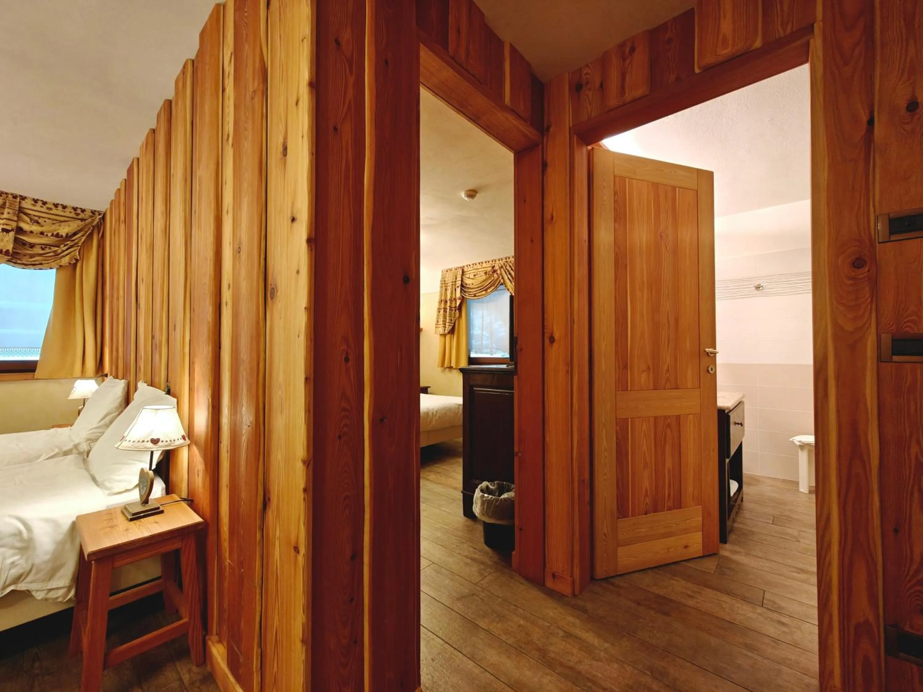 Bed in Hotel L' Aiglon