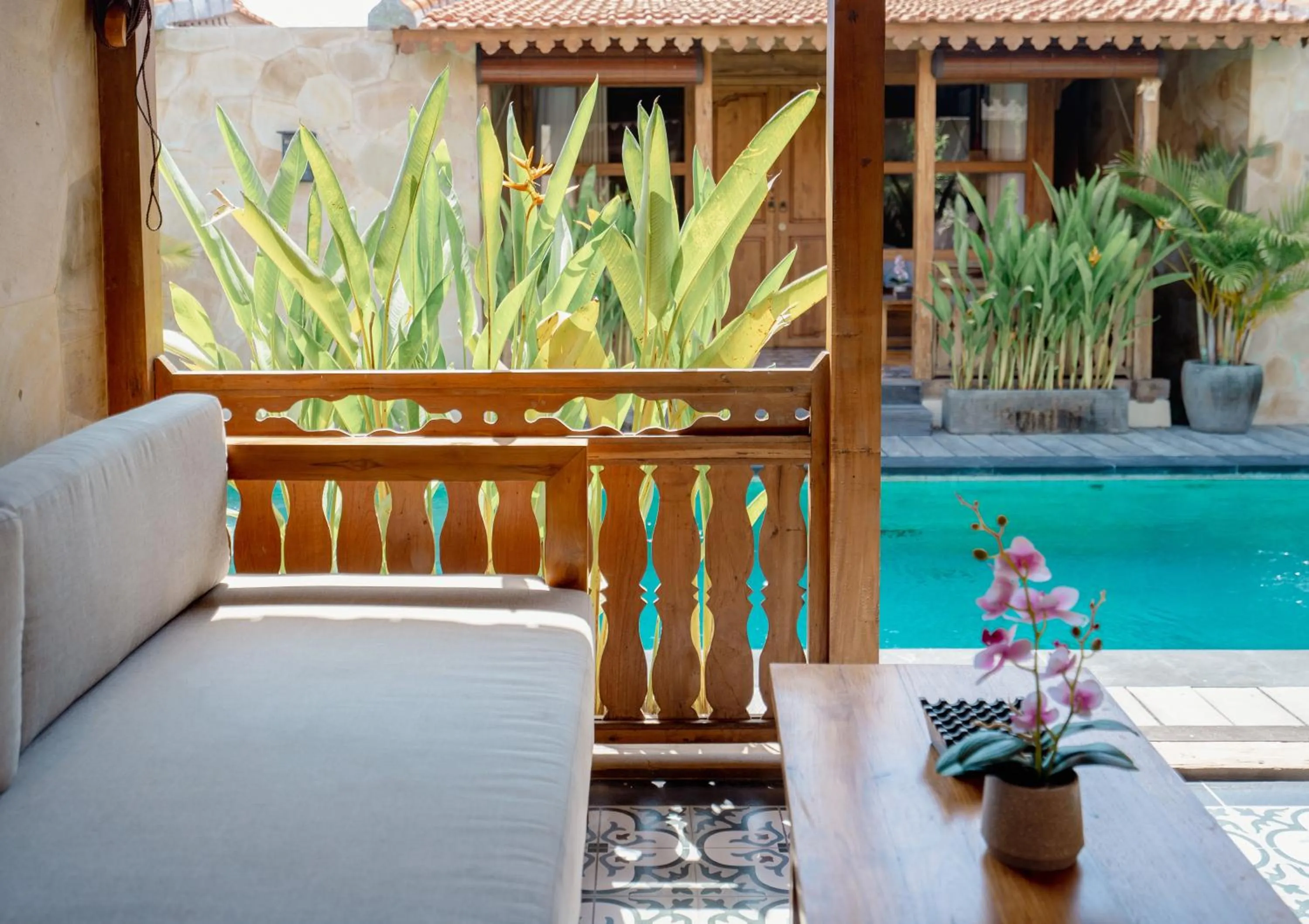 Patio in Bale Bali Batubelig by ARM Hospitality
