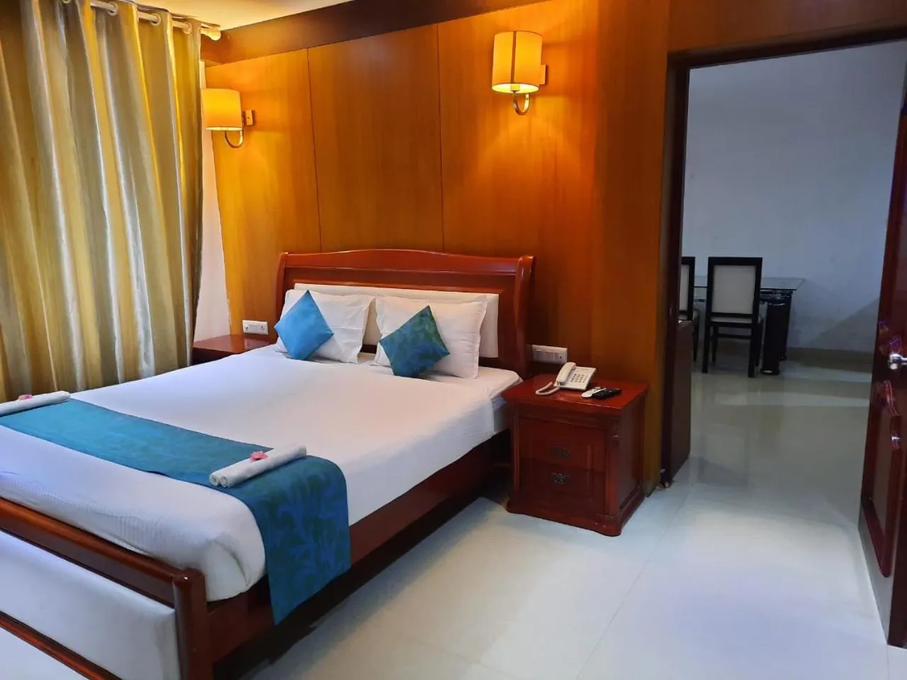 Photo of the whole room, Bed in Hotel SS Palace , Rameswaram