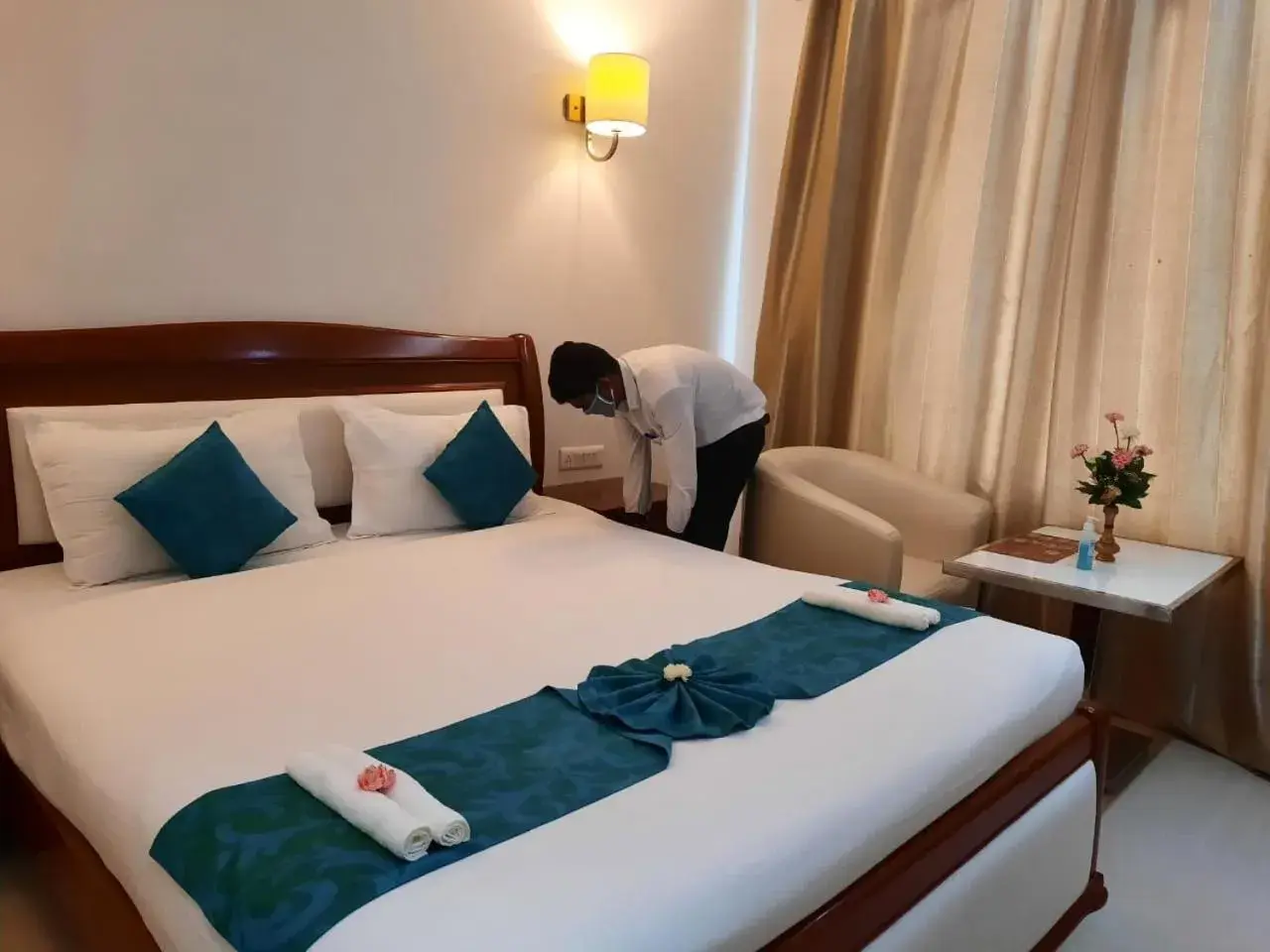 Photo of the whole room, Bed in Hotel SS Palace , Rameswaram Photo of the whole room, Bed in Hotel SS Palace , Rameswaram