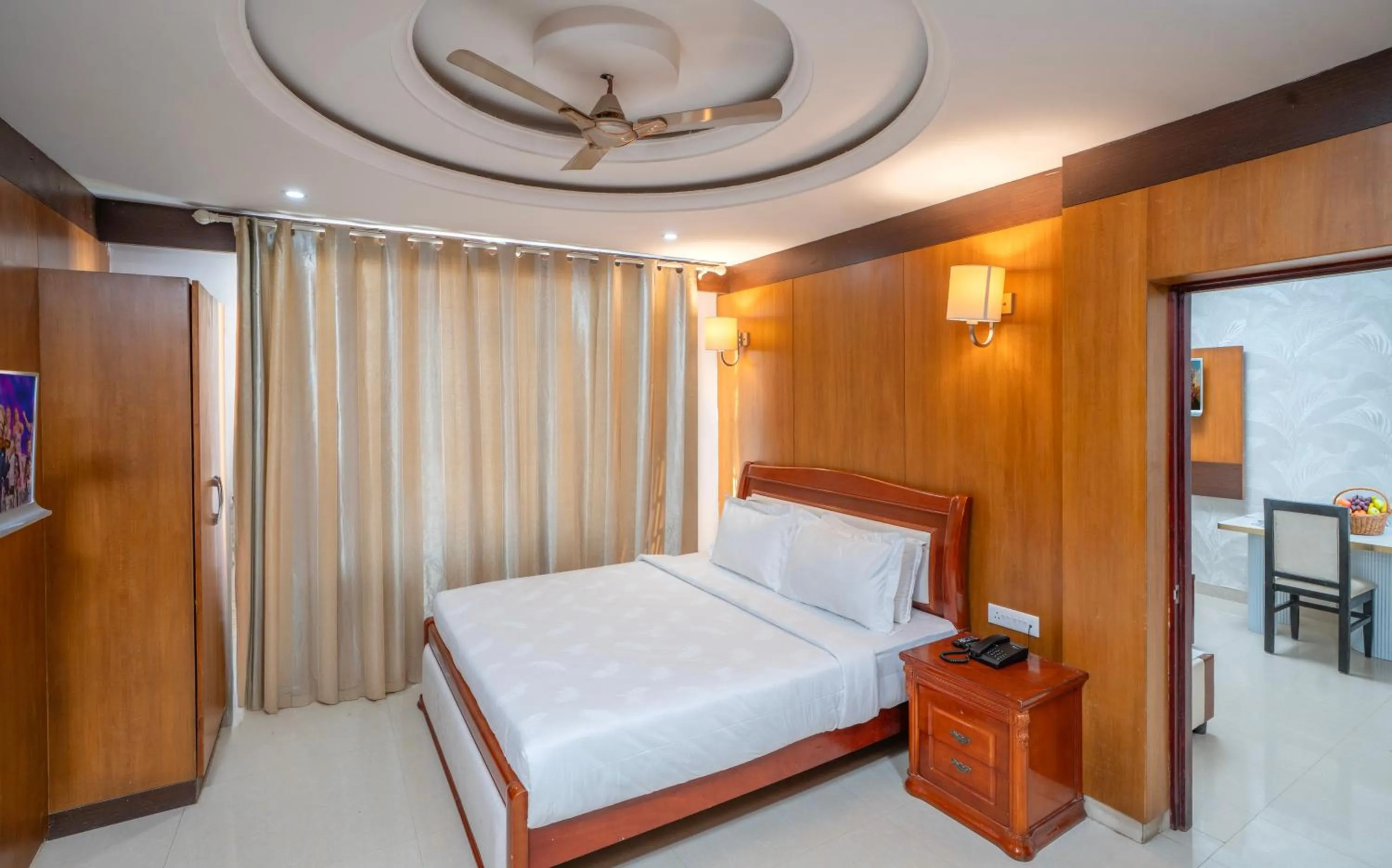 View (from property/room), Bed in Hotel SS Palace , Rameswaram