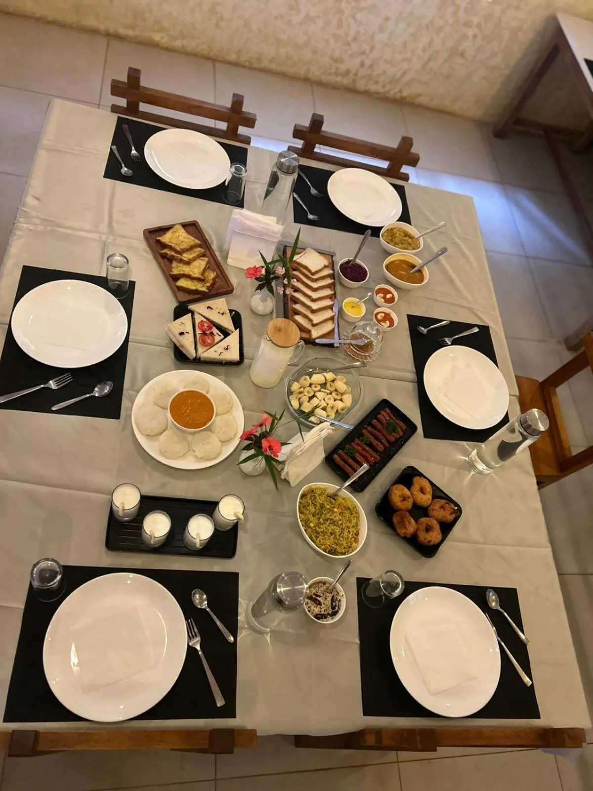 Breakfast in Hotel SS Palace , Rameswaram