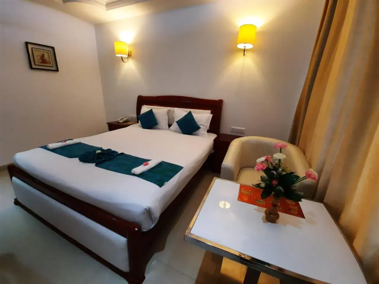 Photo of the whole room, Bed in Hotel SS Palace , Rameswaram Photo of the whole room, Bed in Hotel SS Palace , Rameswaram