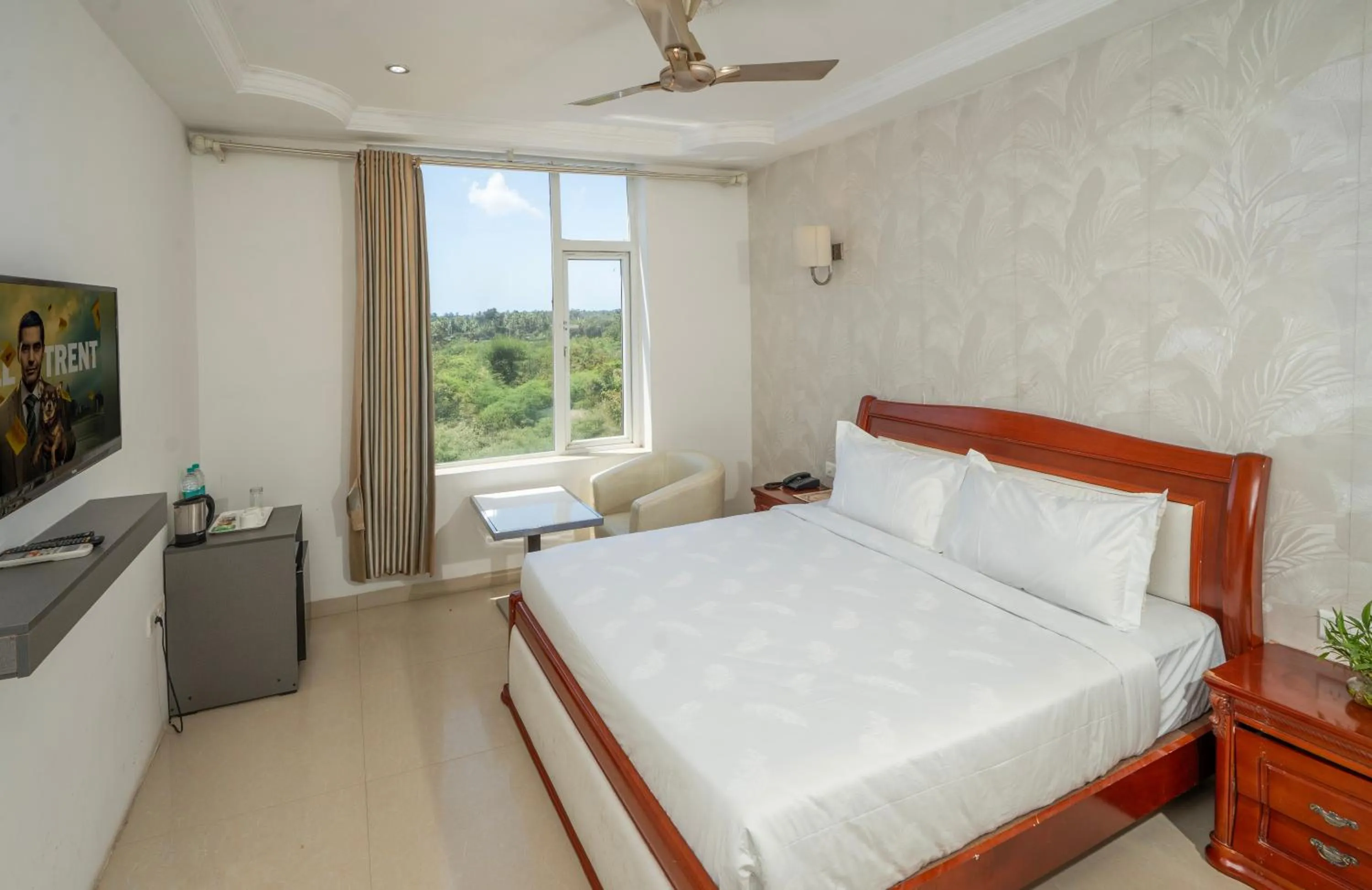 Bedroom, Bed in Hotel SS Palace , Rameswaram