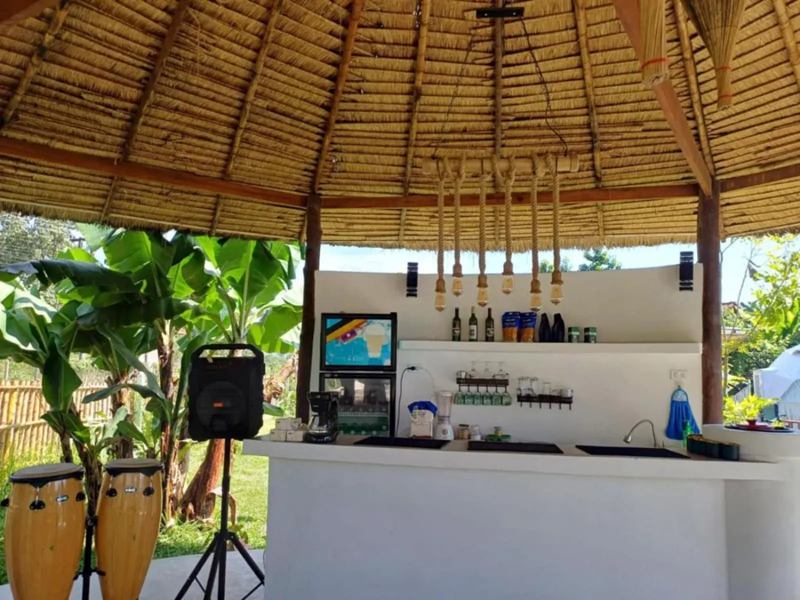 Lounge or bar in Sabai Glamping Vang Vieng Lounge or bar in Sabai Glamping Vang Vieng