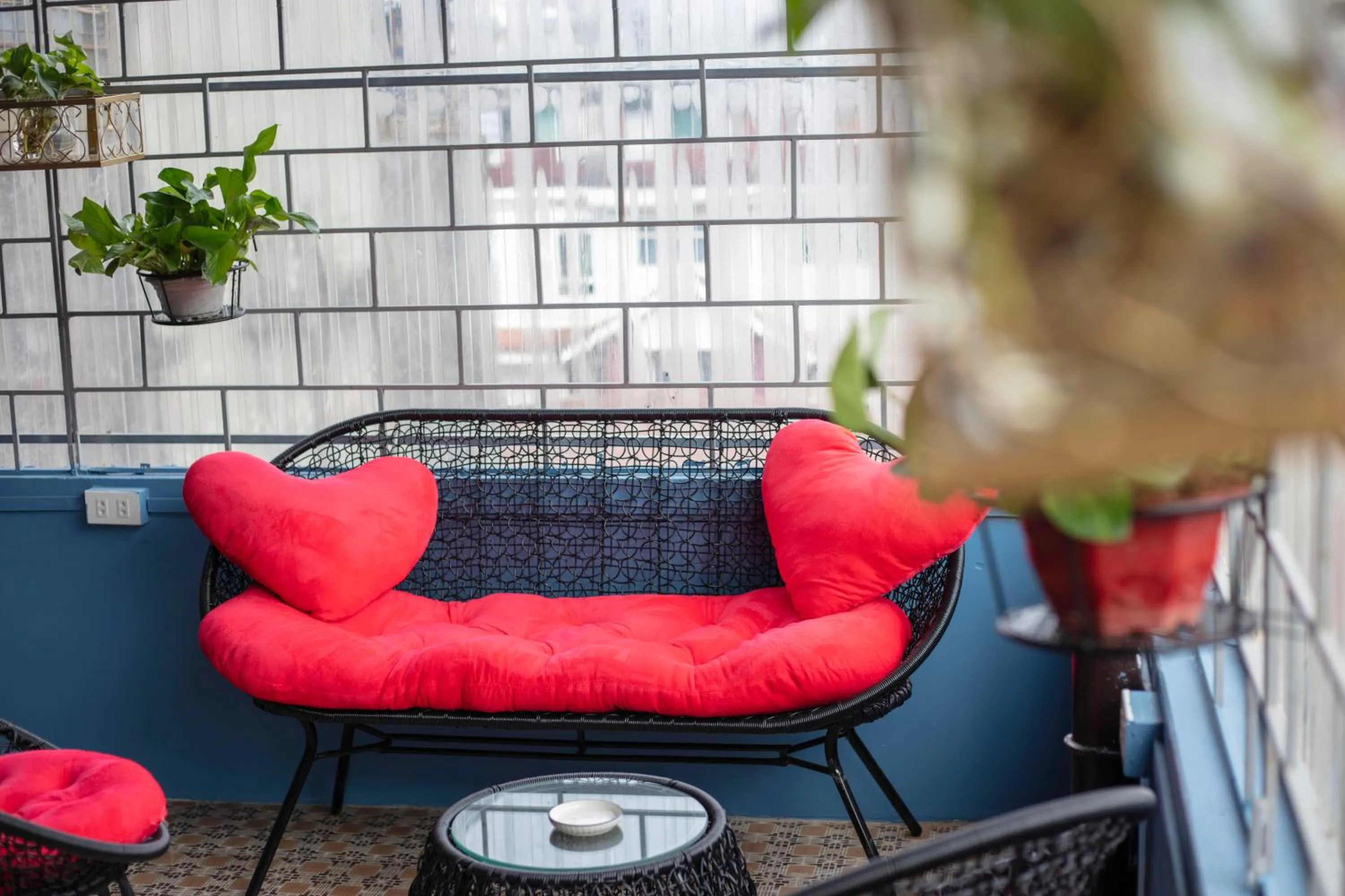 Seating area in Little View Homestay