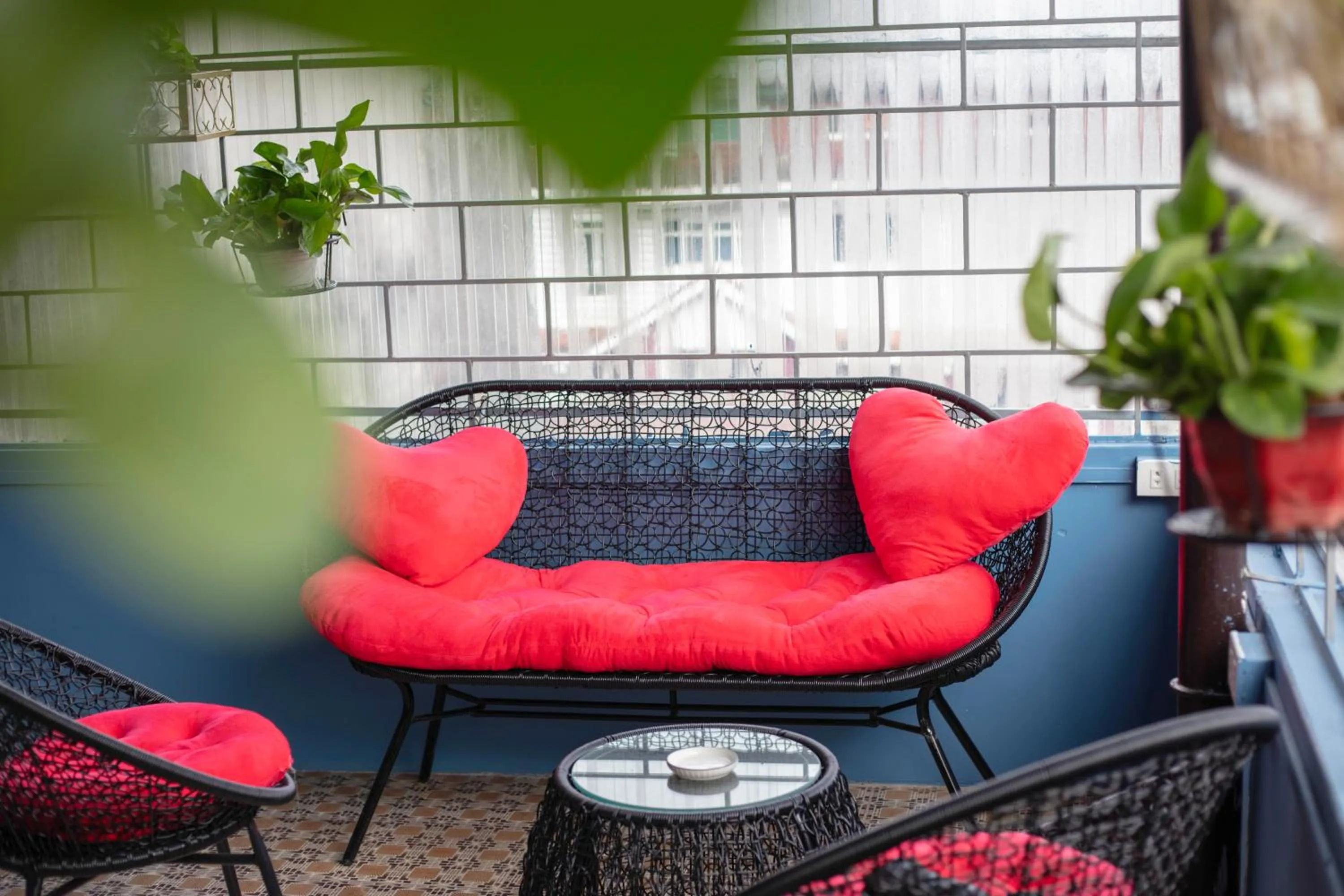 Seating area in Little View Homestay