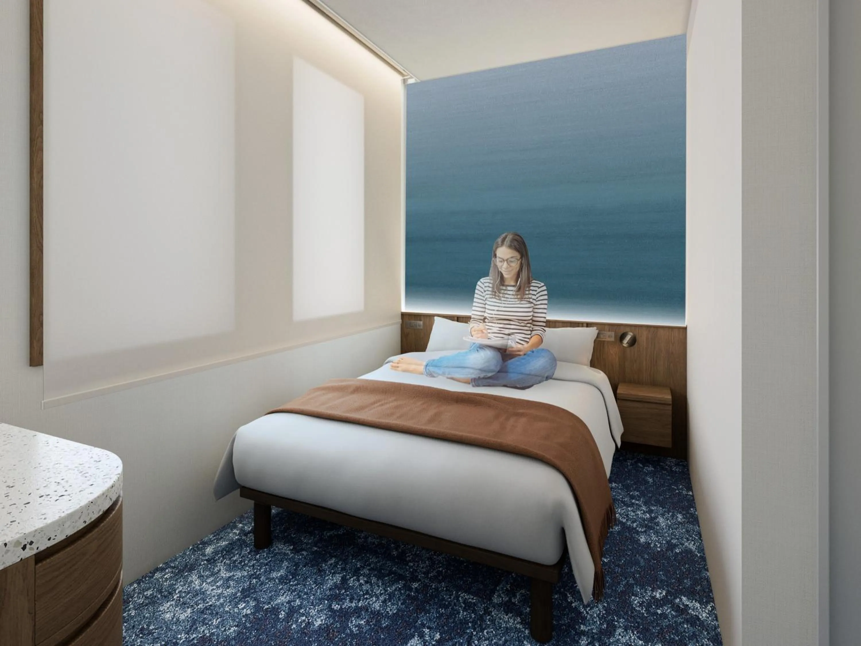 Bed in The OneFive Tokyo Kameido