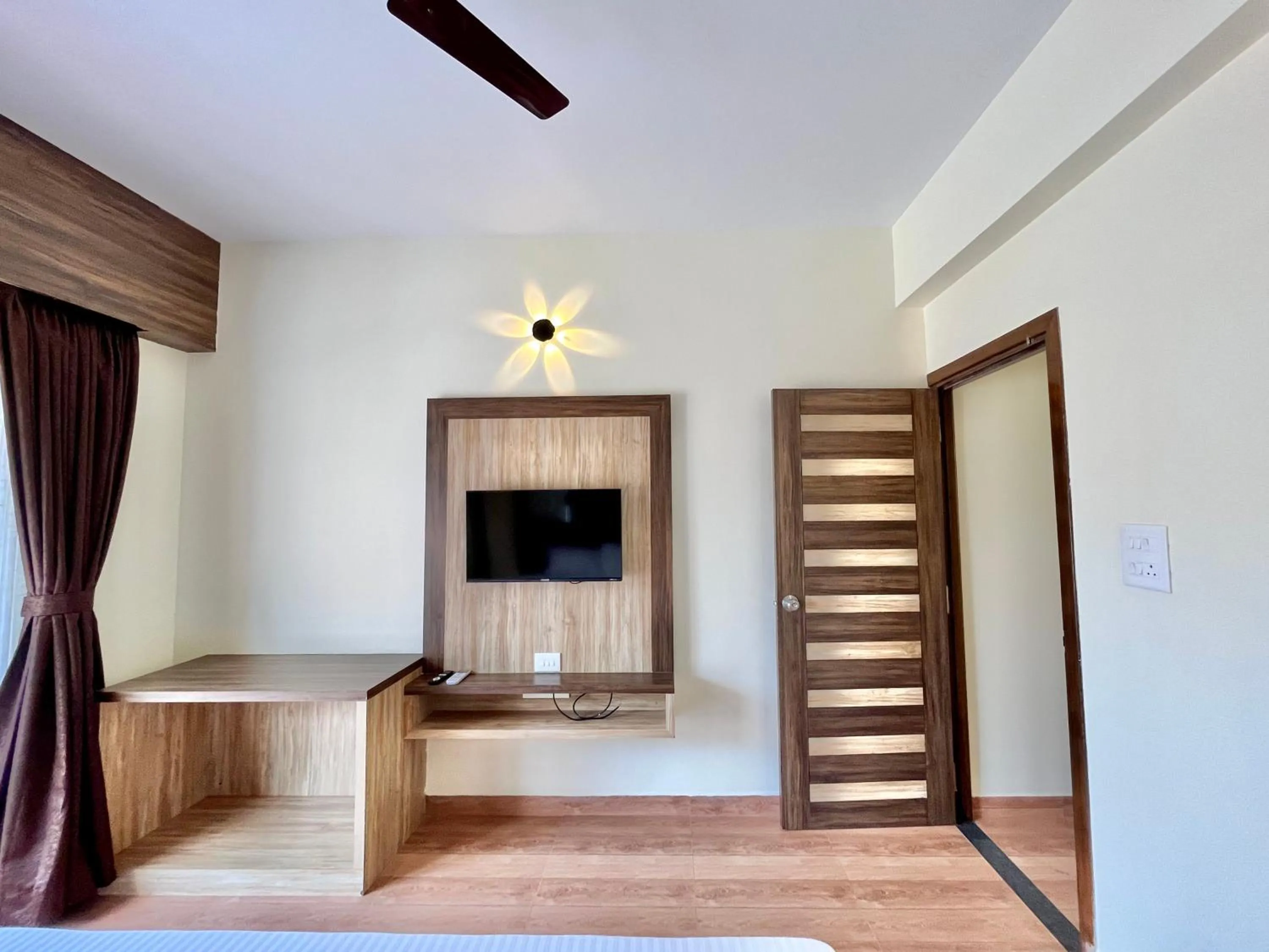 Bedroom in Lykke Suites- 2-min Drive to Colva Beach-By Goan Felicidade Hospitality PVT LTD