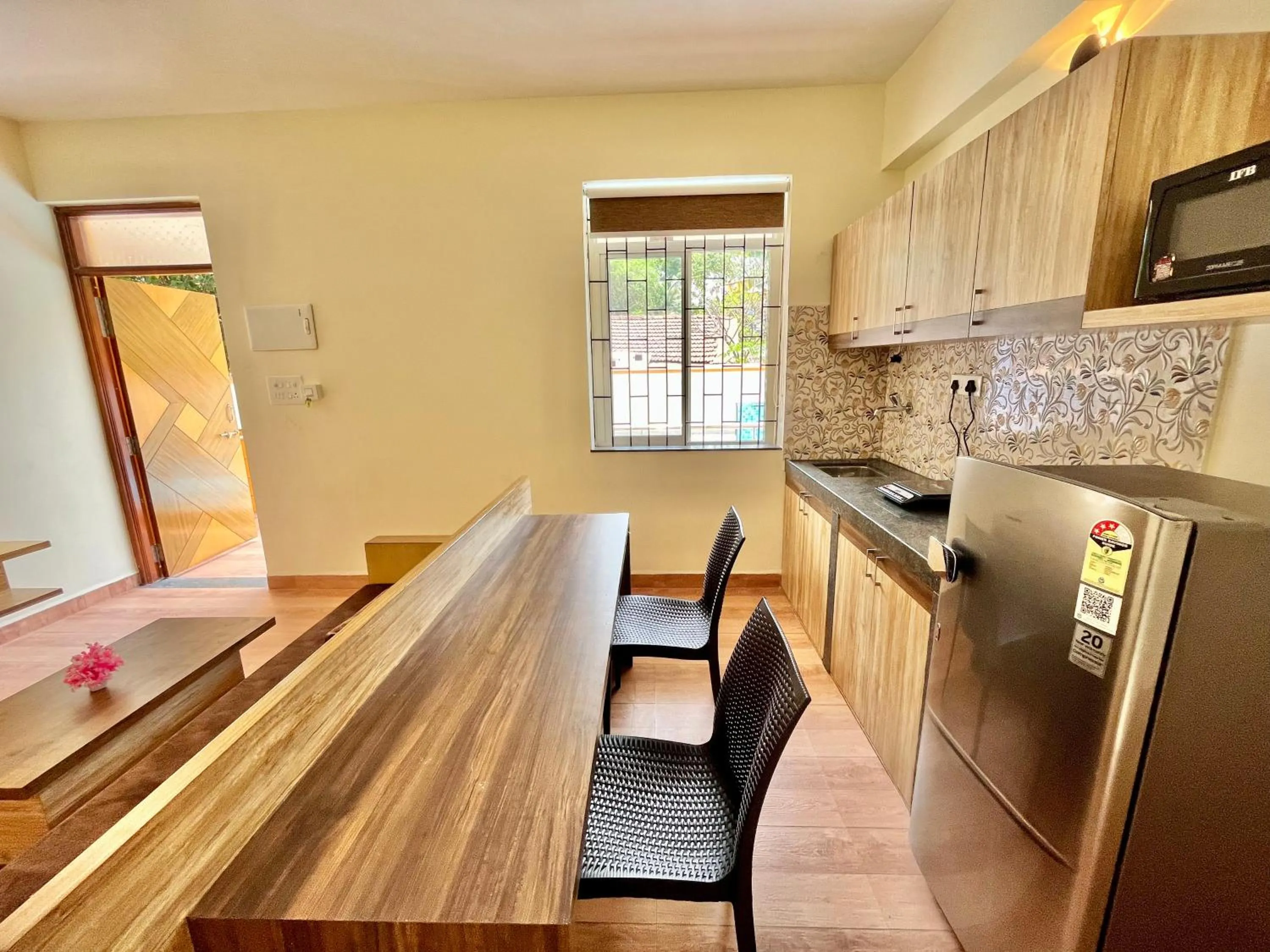 Dining area in Lykke Suites- 2-min Drive to Colva Beach-By Goan Felicidade Hospitality PVT LTD