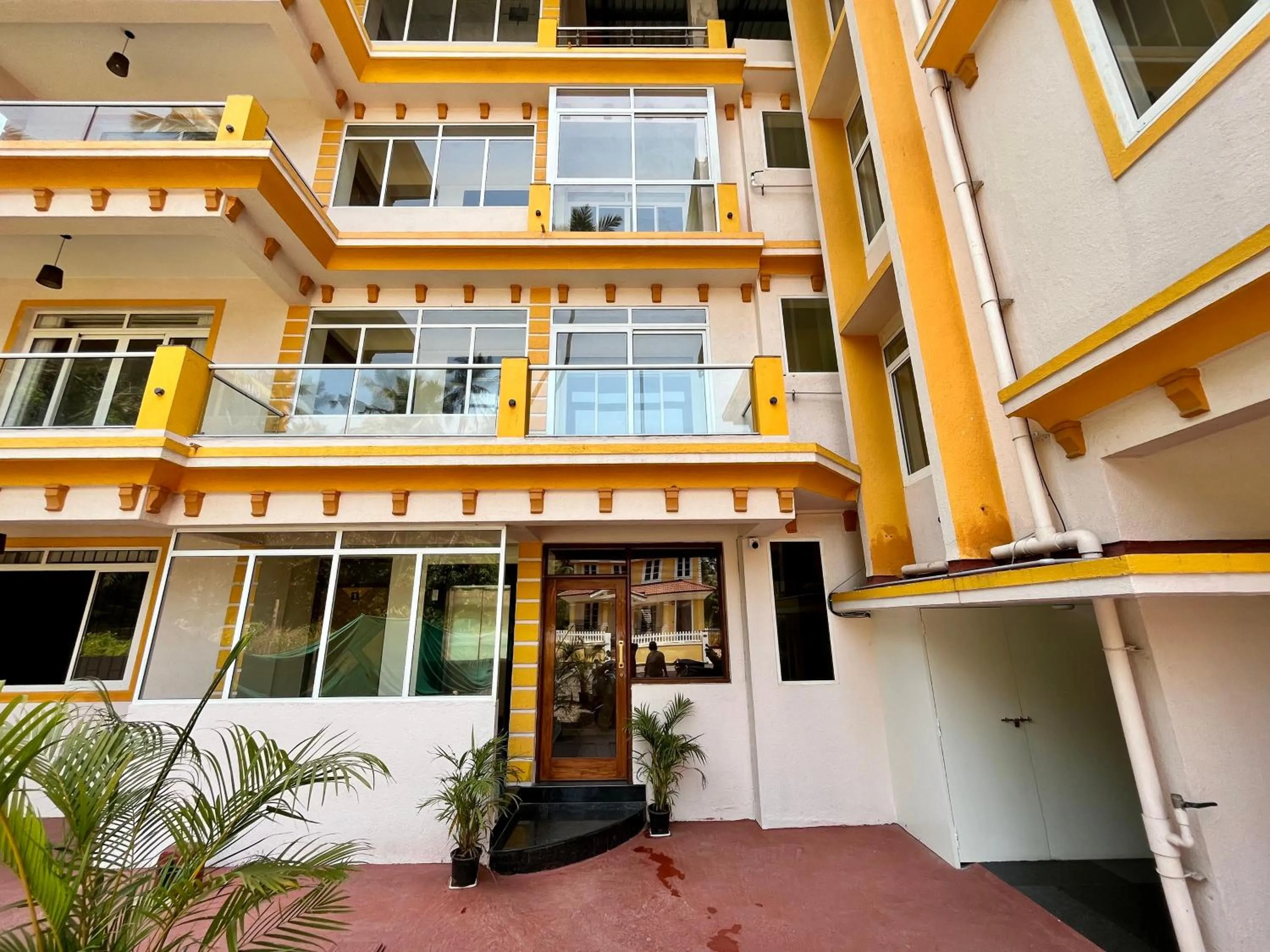 Patio in Lykke Suites- 2-min Drive to Colva Beach-By Goan Felicidade Hospitality PVT LTD