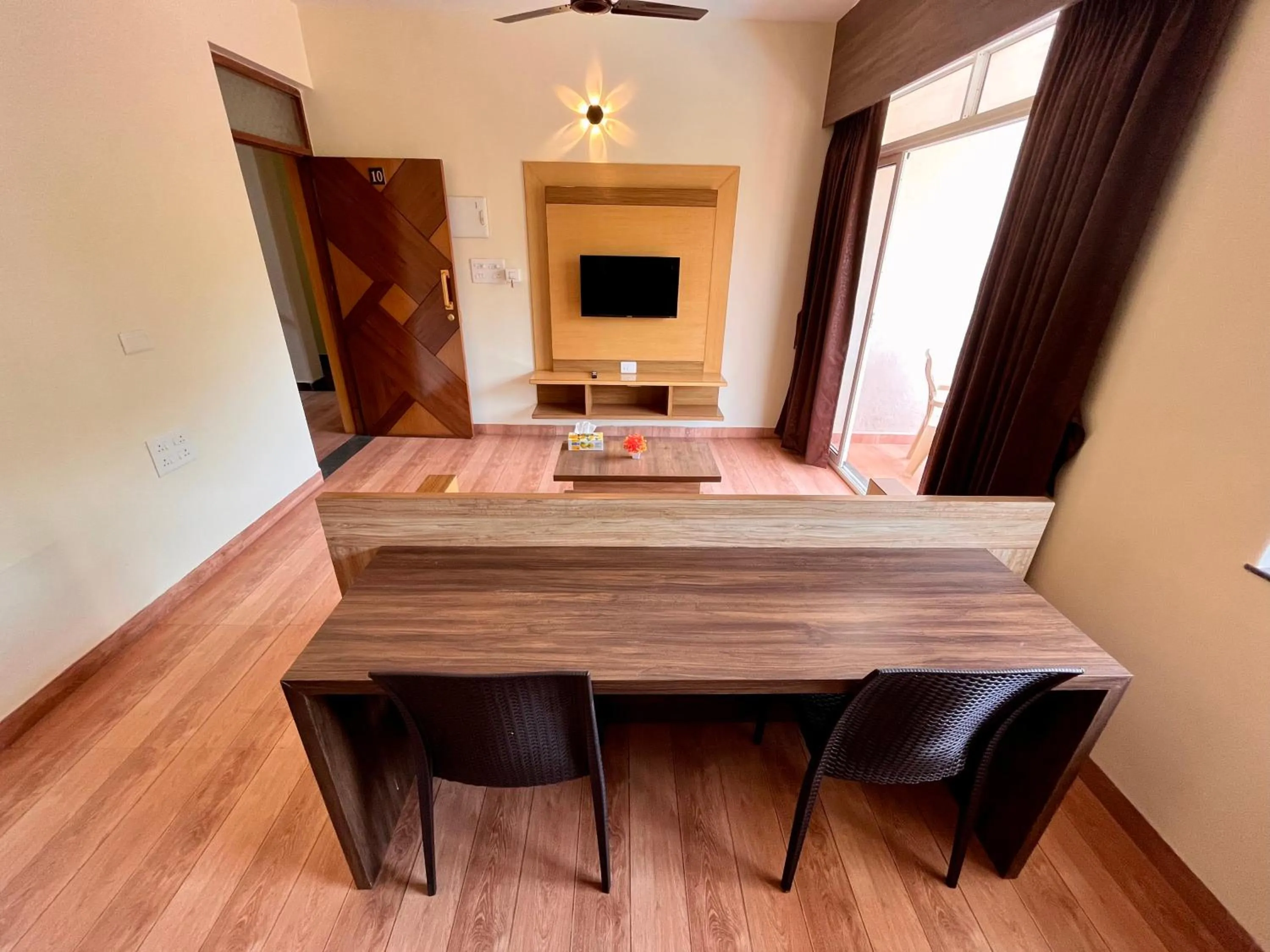 Dining area in Lykke Suites- 2-min Drive to Colva Beach-By Goan Felicidade Hospitality PVT LTD