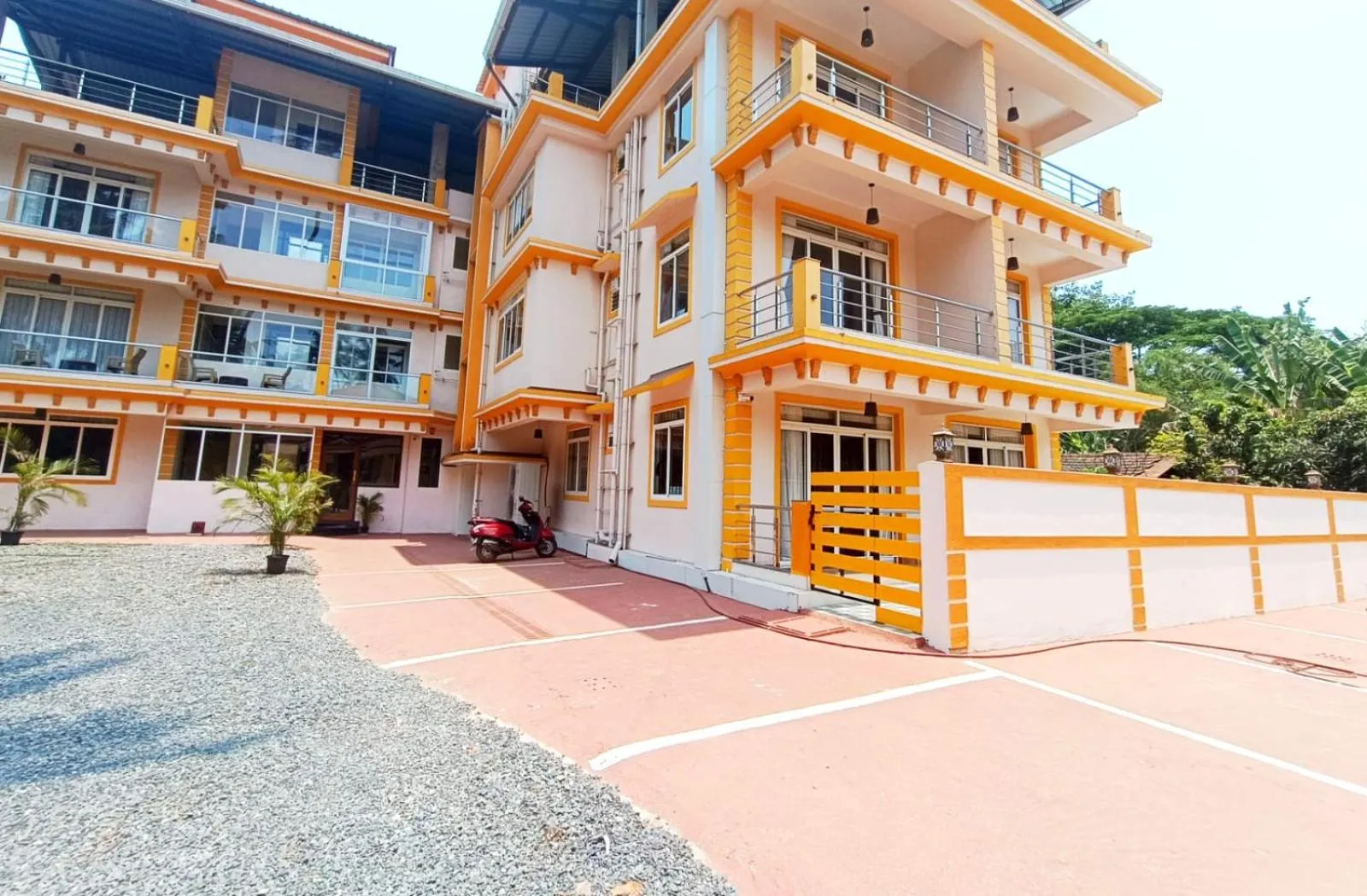 Property building in Lykke Suites- 2-min Drive to Colva Beach-By Goan Felicidade Hospitality PVT LTD