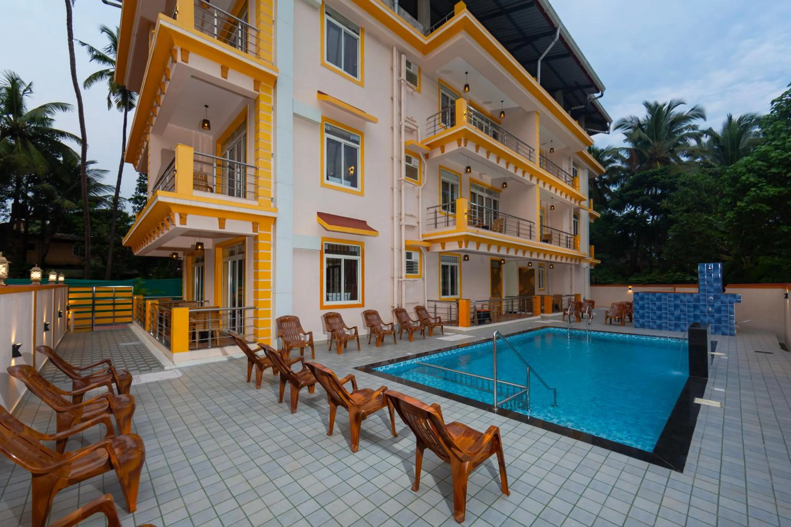 Property building in Lykke Suites- 2-min Drive to Colva Beach-By Goan Felicidade Hospitality PVT LTD