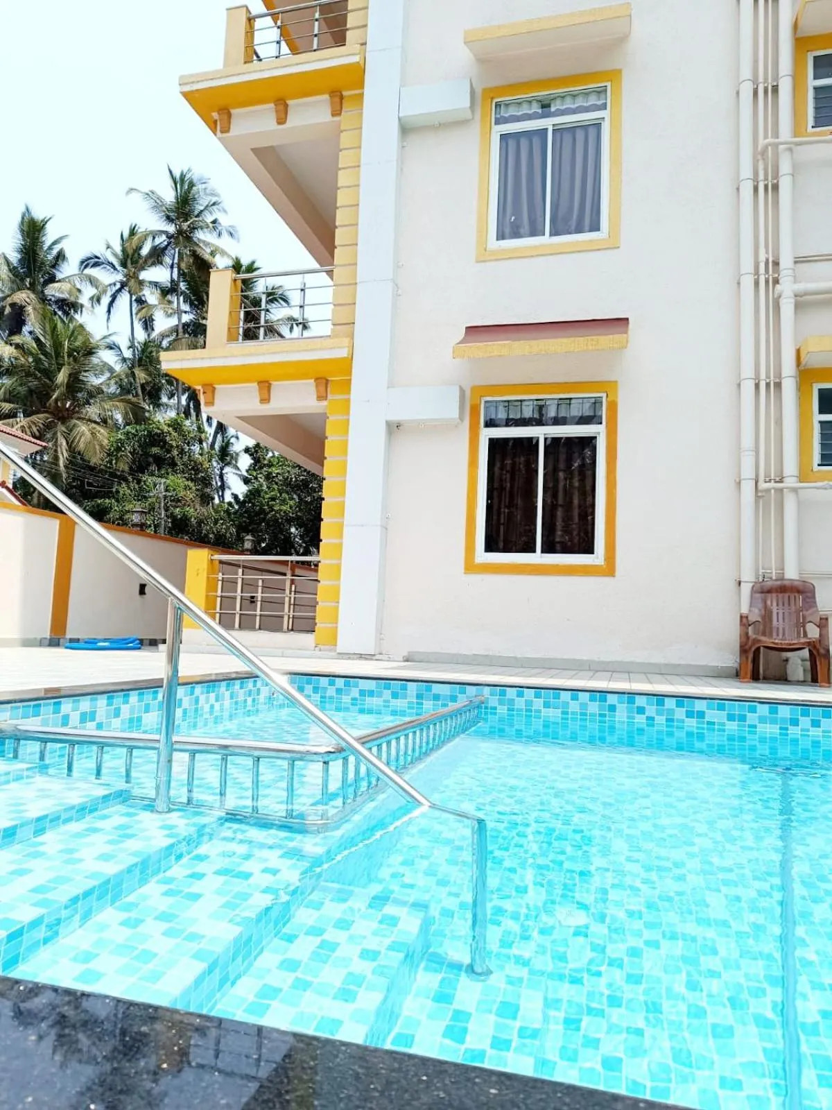 Swimming pool in Lykke Suites- 2-min Drive to Colva Beach-By Goan Felicidade Hospitality PVT LTD
