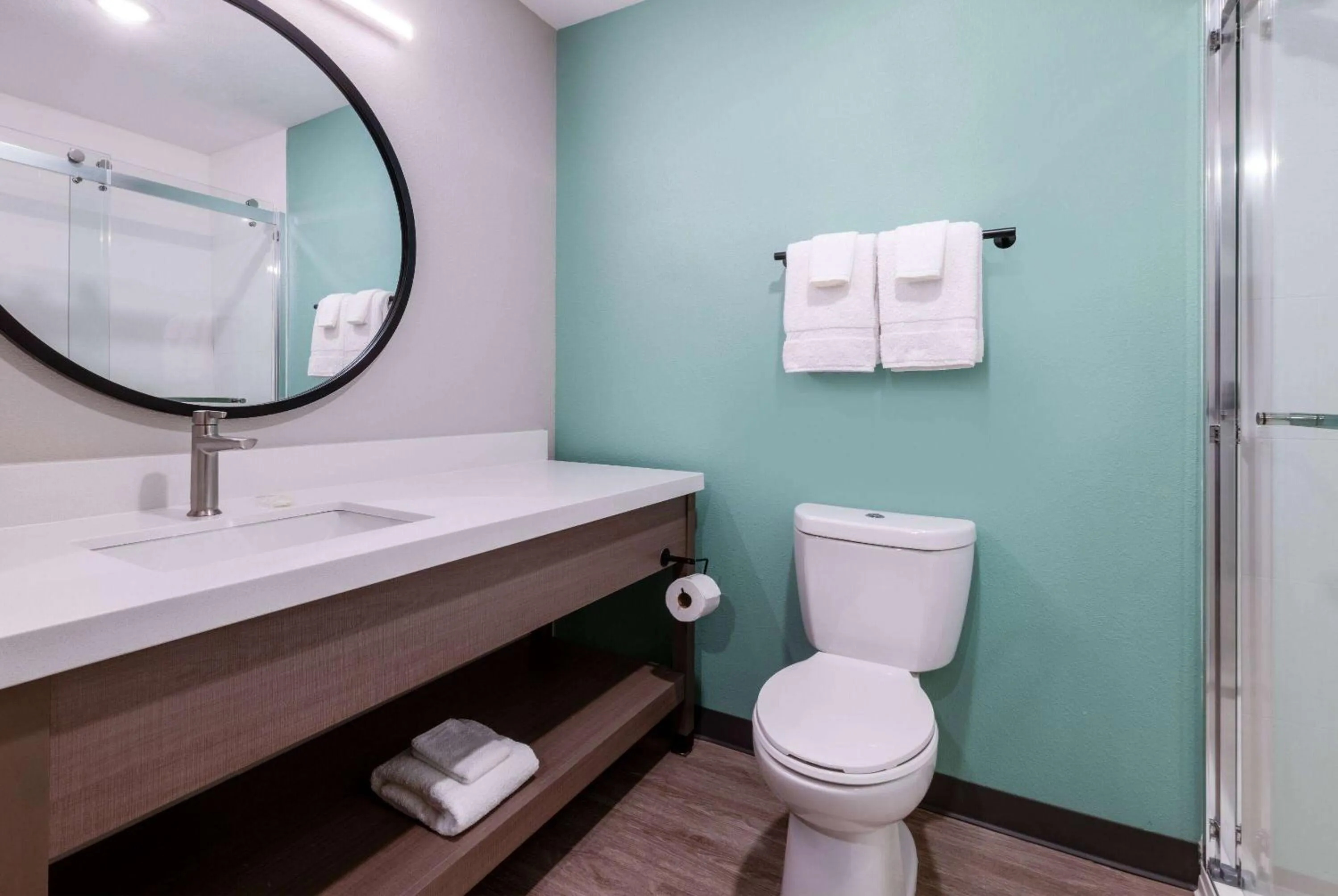 Bathroom in ECHO Suites Extended Stay by Wyndham Madison