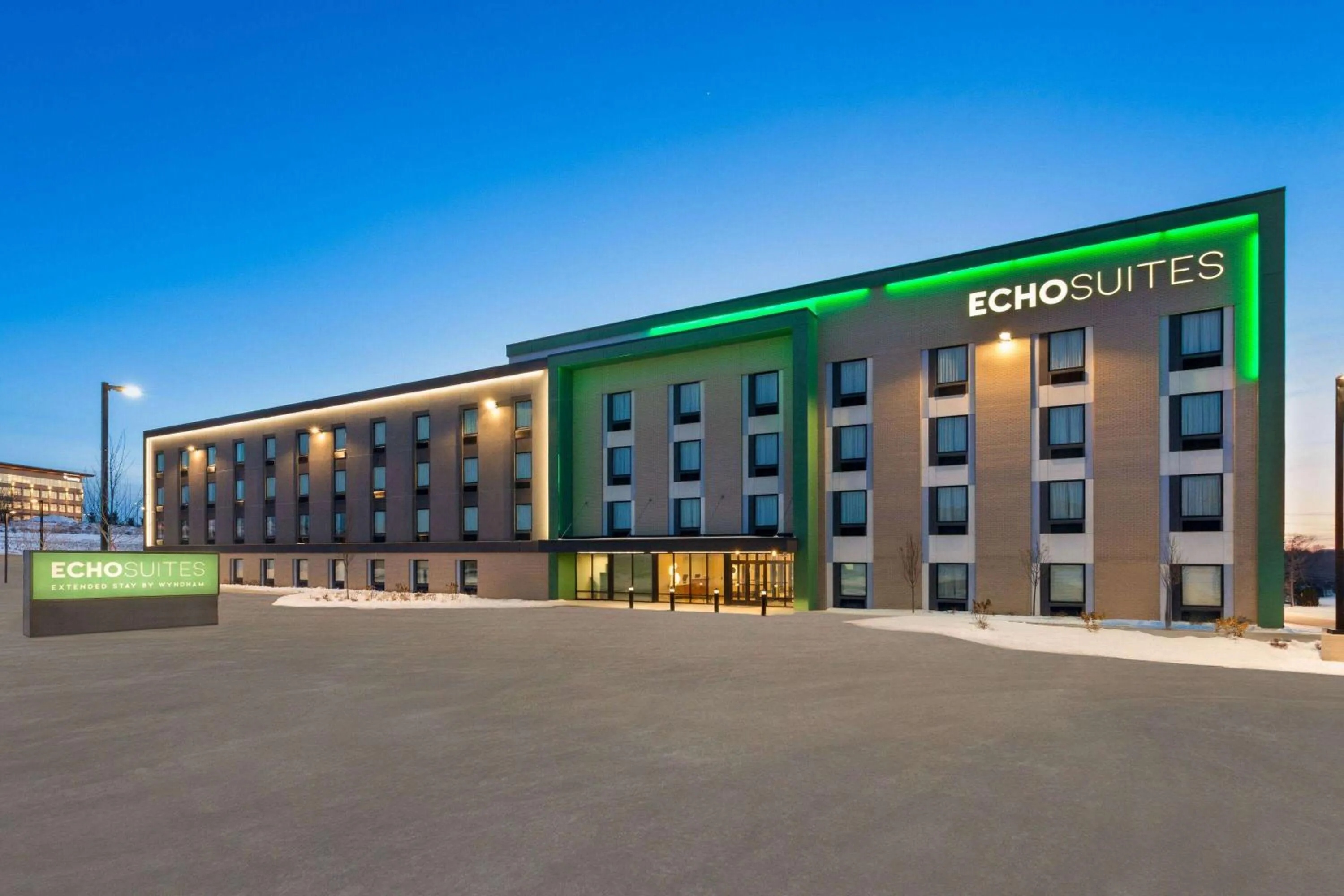 Property building in ECHO Suites Extended Stay by Wyndham Madison