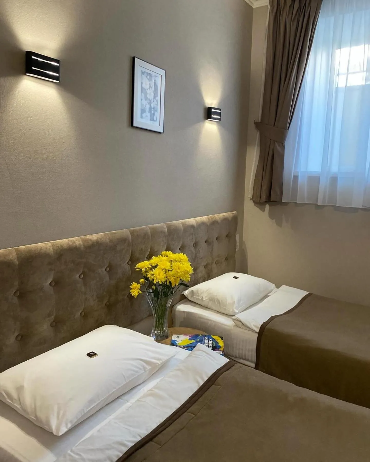 Bed in Grand Christer Hotel