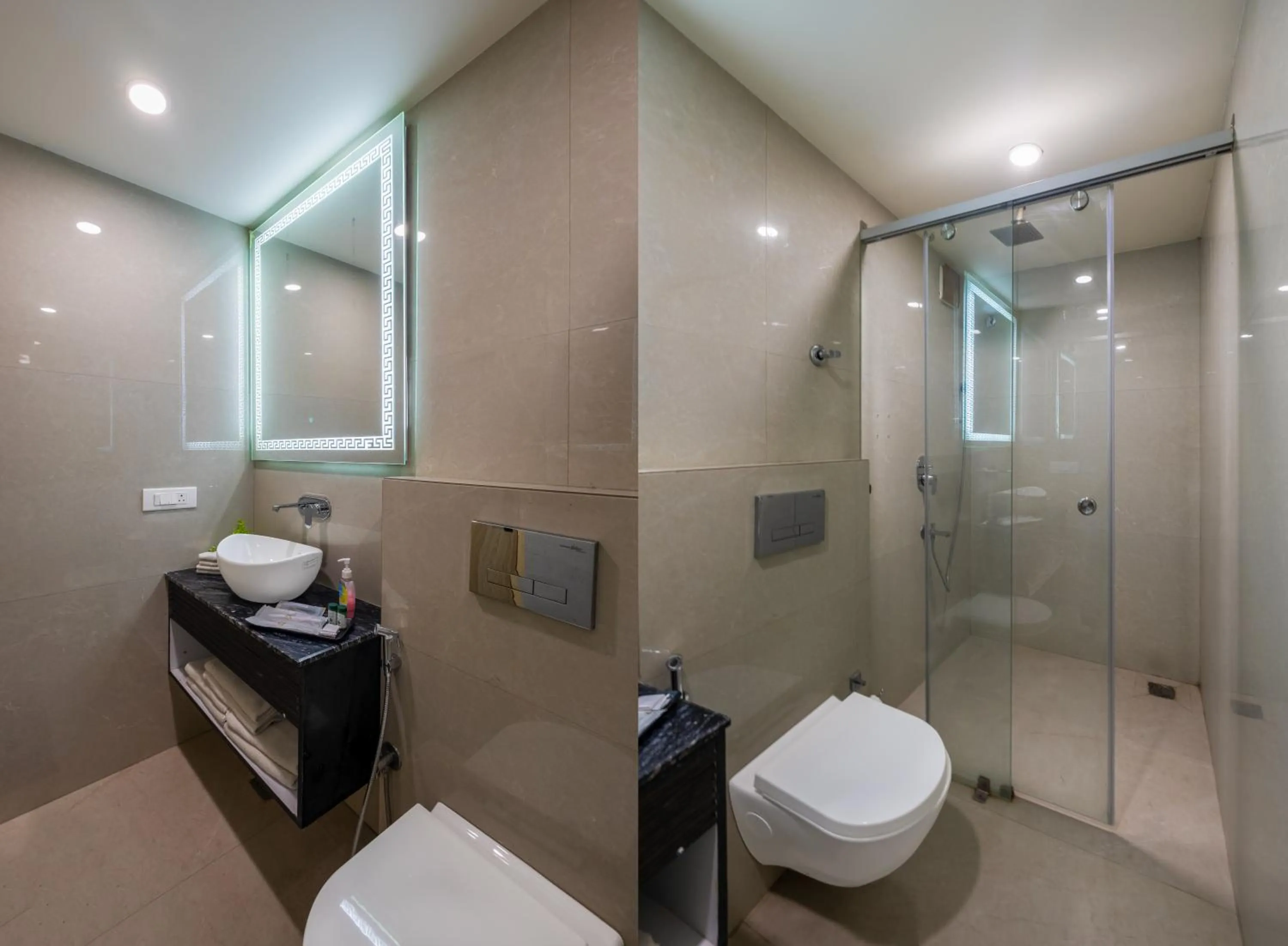 Shower in Dahabi Venue Premium- Free Airport Pick up or Drop