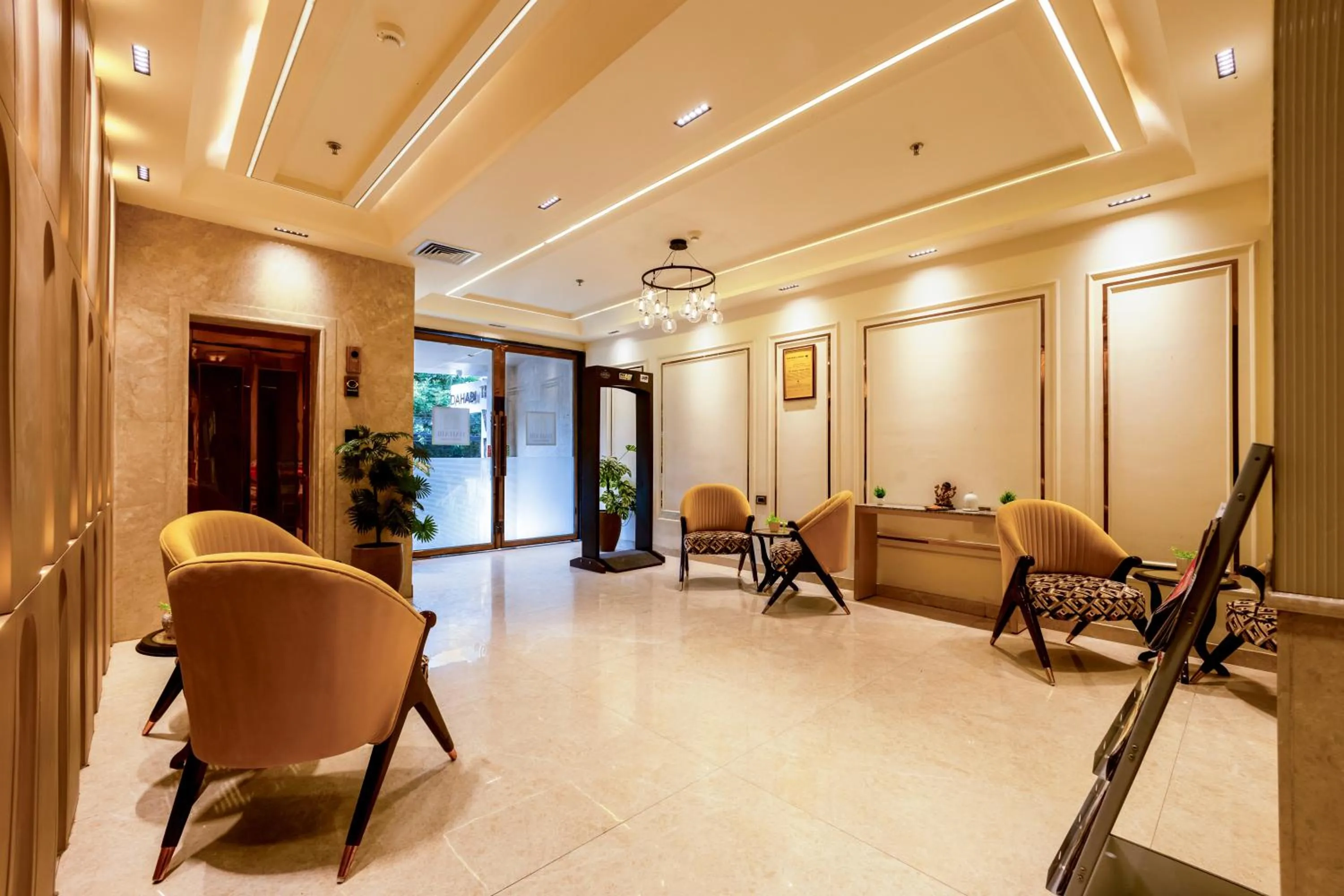 Seating area in Dahabi Venue Premium- Free Airport Pick up or Drop