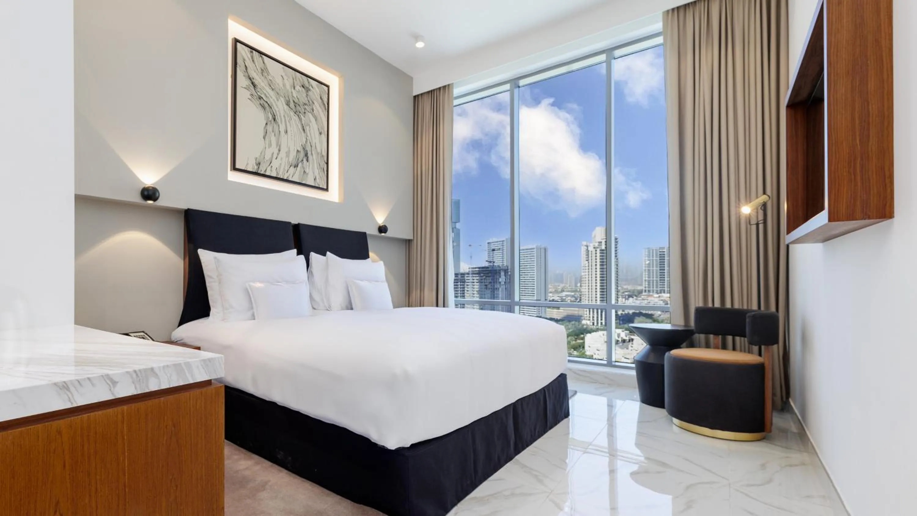 Photo of the whole room, Bed in Holiday Inn Dubai Village Circle by IHG