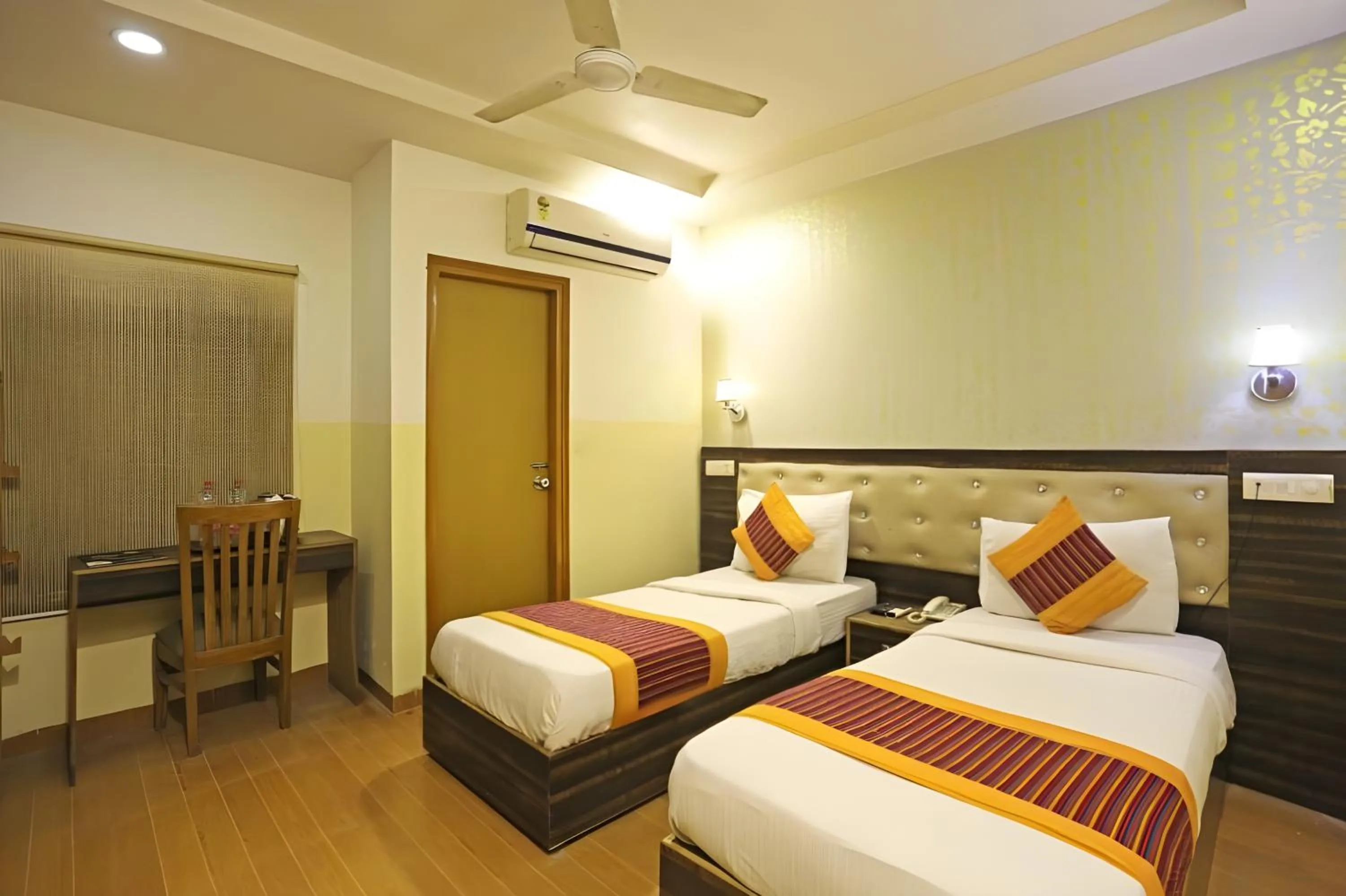 fireplace, Bed in Hotel Aeroporto Nearest Landmark Aerocity delhi