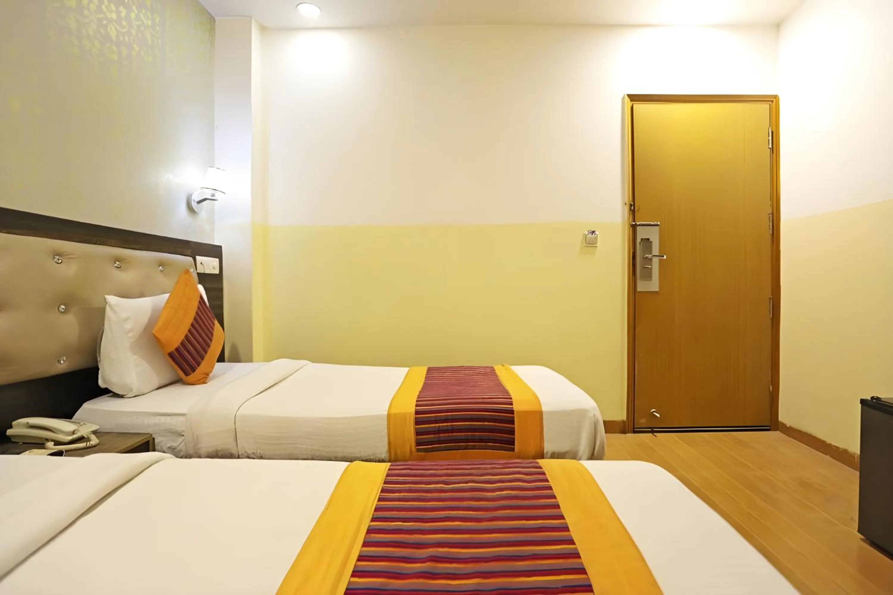 Photo of the whole room, Bed in Hotel Aeroporto Nearest Landmark Aerocity delhi