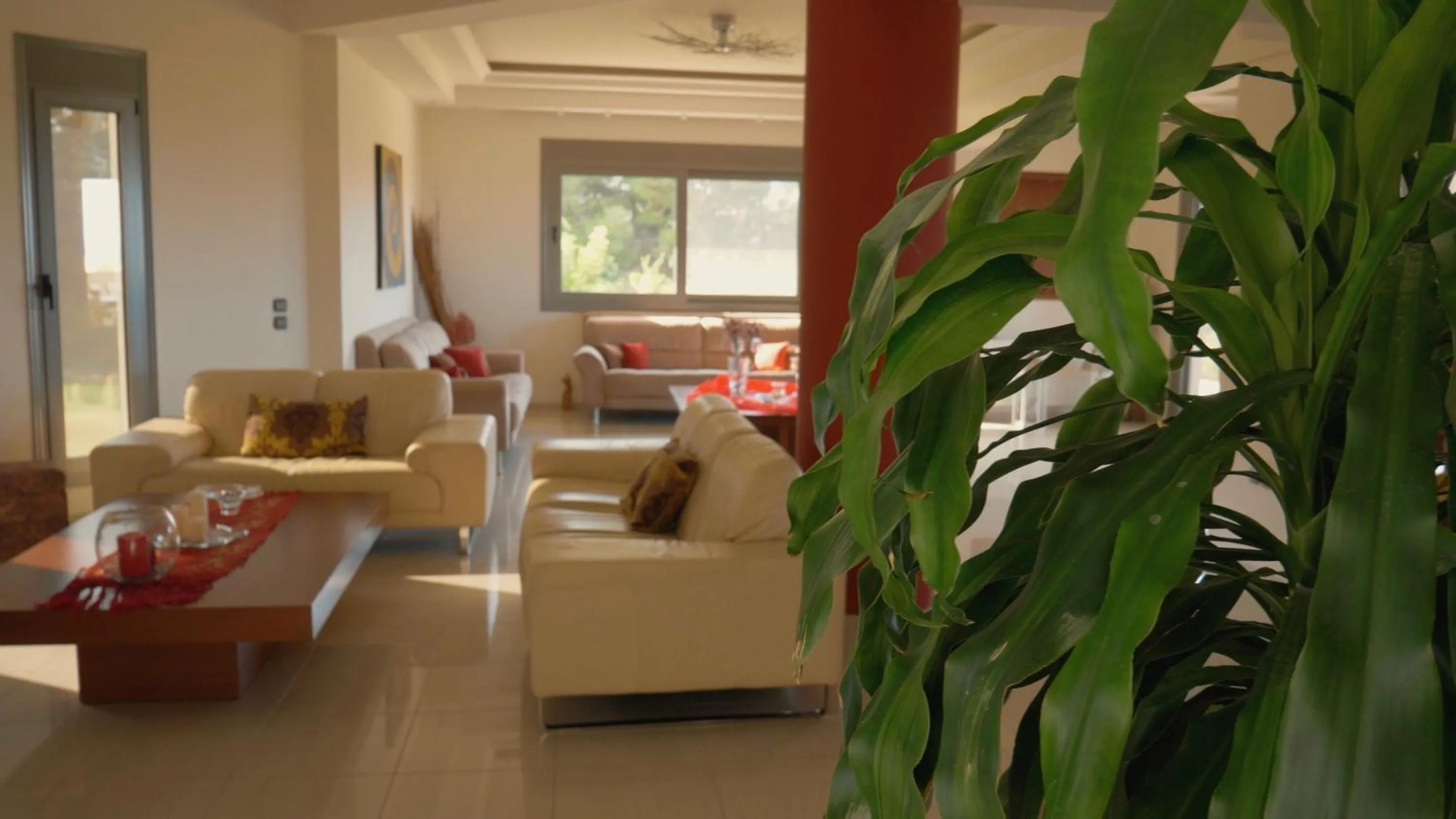 Living room in Villa Artemis