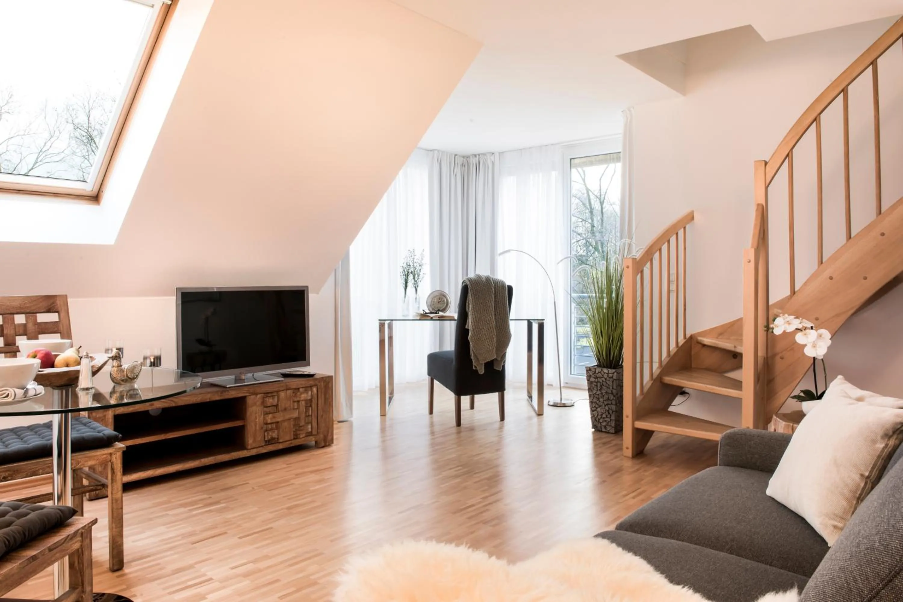 Living room in Parkside Apartment House