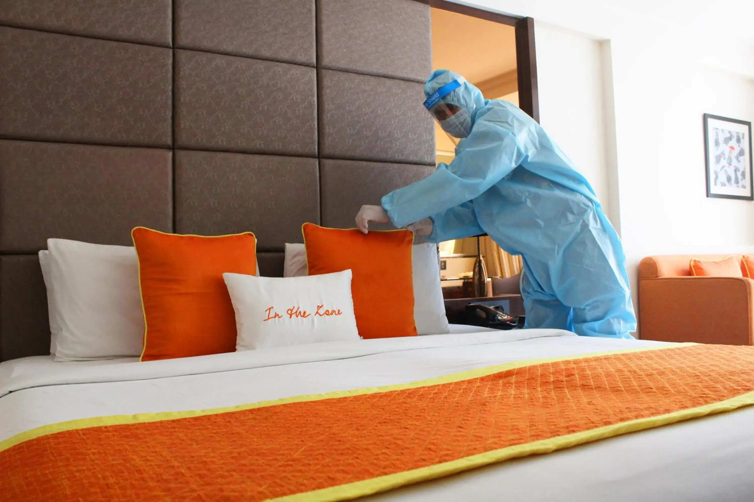 Bedroom, Bed in Zone By The Park , Bani Park Jaipur Bedroom, Bed in Zone By The Park , Bani Park Jaipur