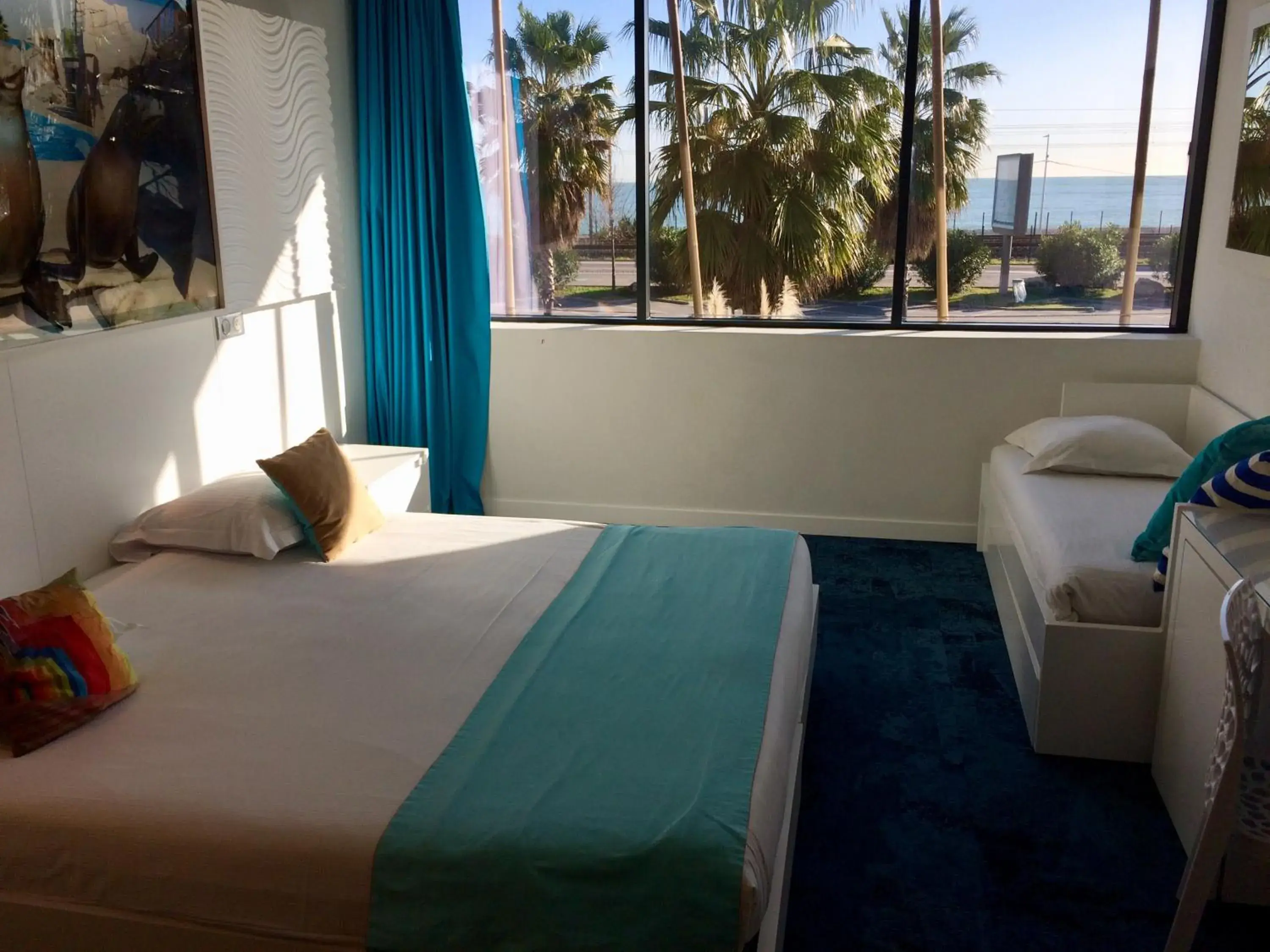 Photo of the whole room, Bed in SoBlue Hôtel Photo of the whole room, Bed in SoBlue Hôtel