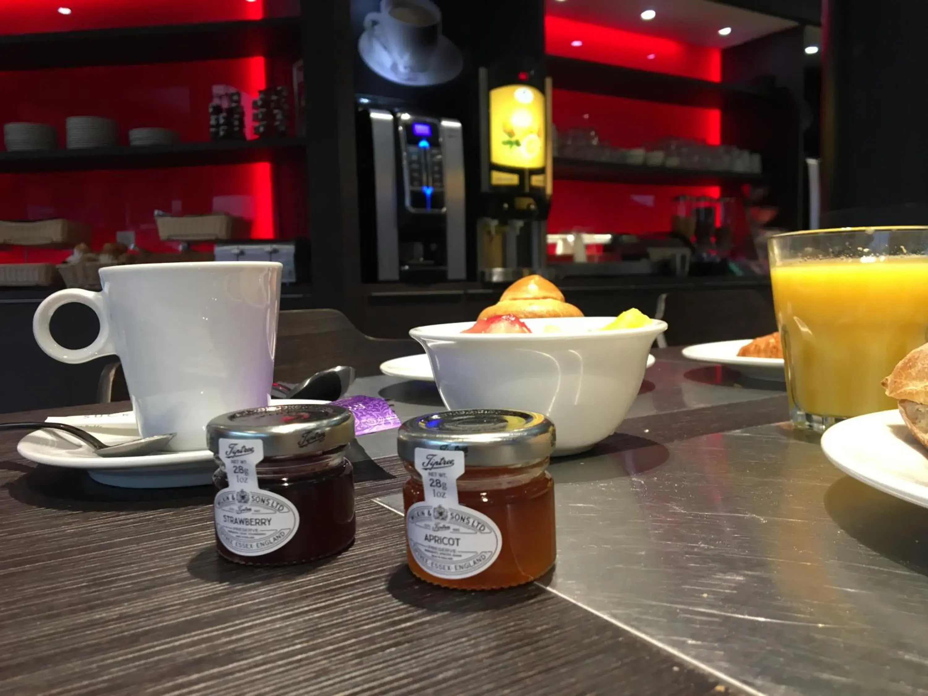 Buffet breakfast in SoBlue Hôtel Buffet breakfast in SoBlue Hôtel