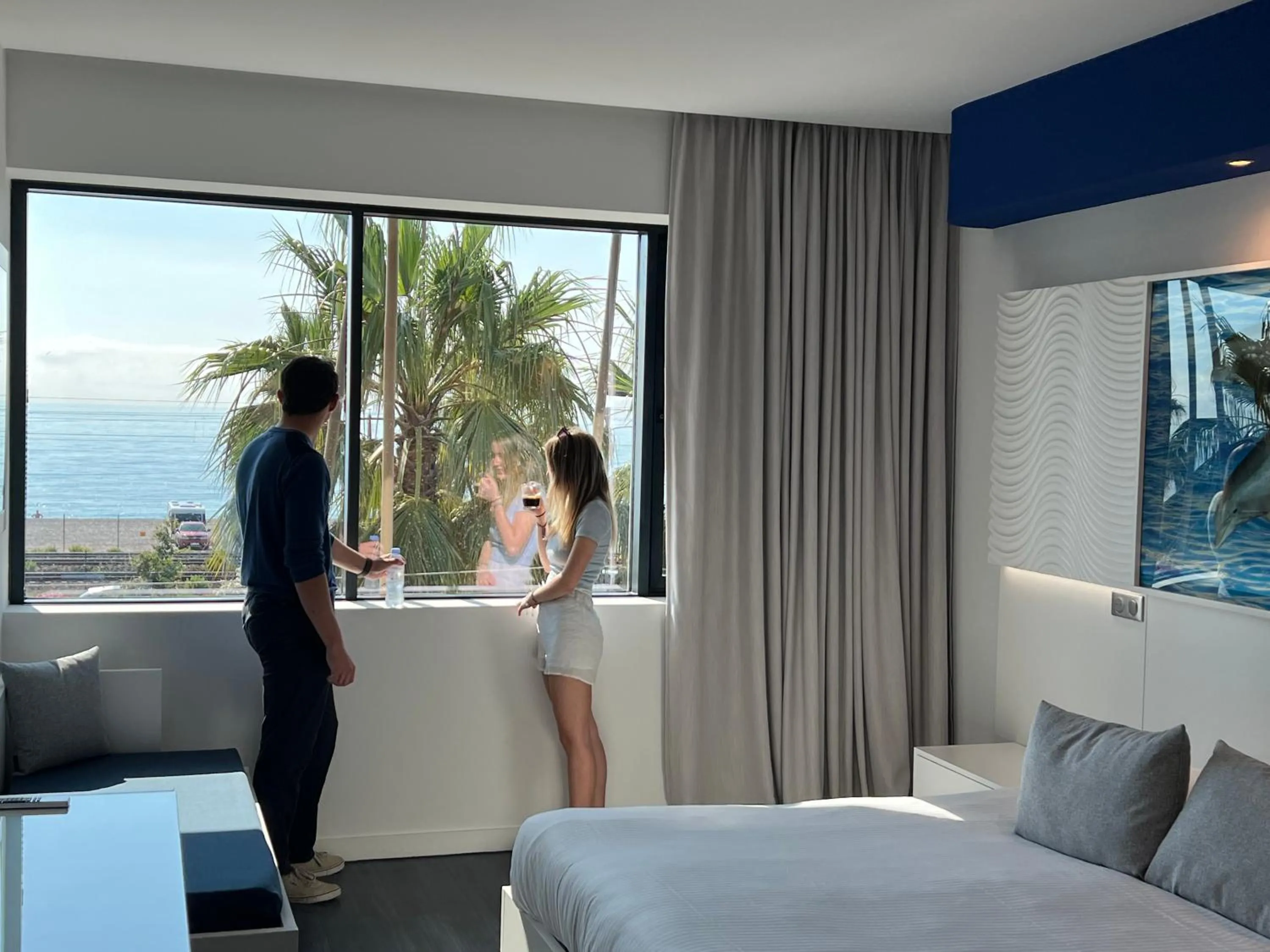 Sea view, Bed in SoBlue Hôtel