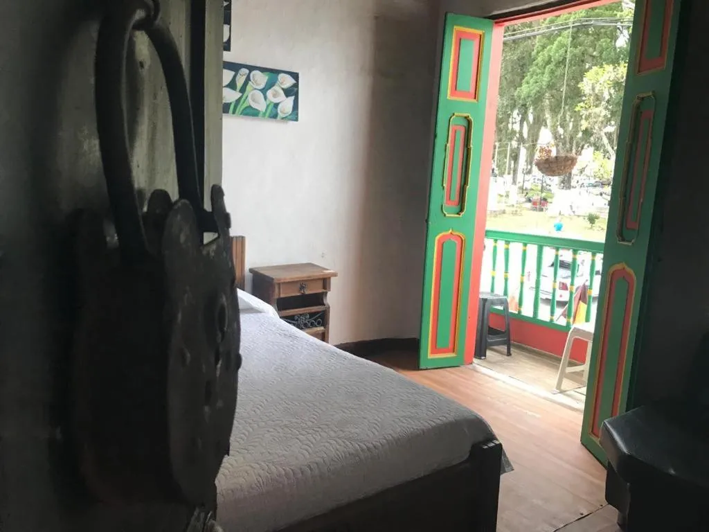 Bed in Hotel Colonial - Salamina Caldas
