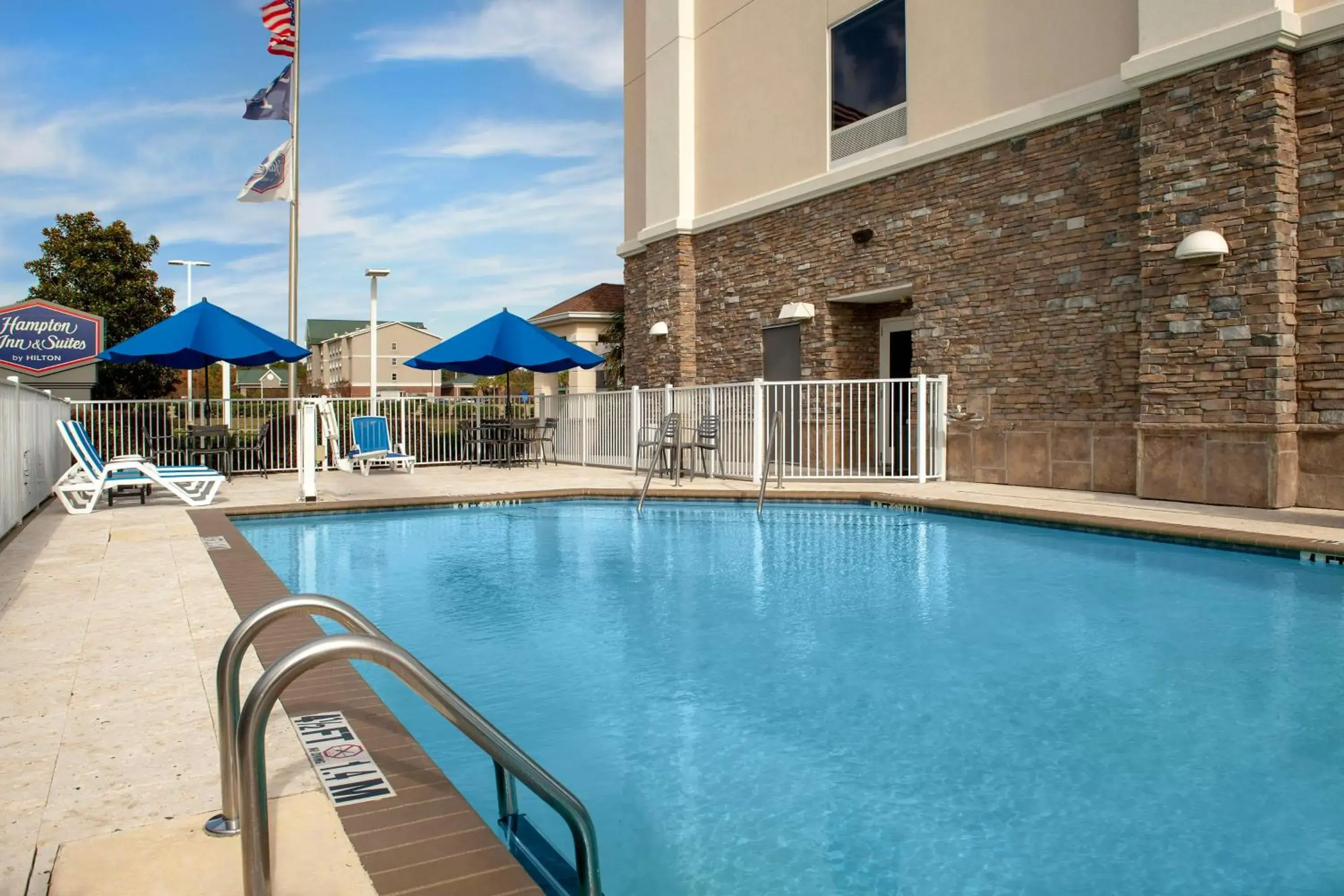 Pool view in Hampton Inn & Suites Orangeburg, SC Pool view in Hampton Inn & Suites Orangeburg, SC