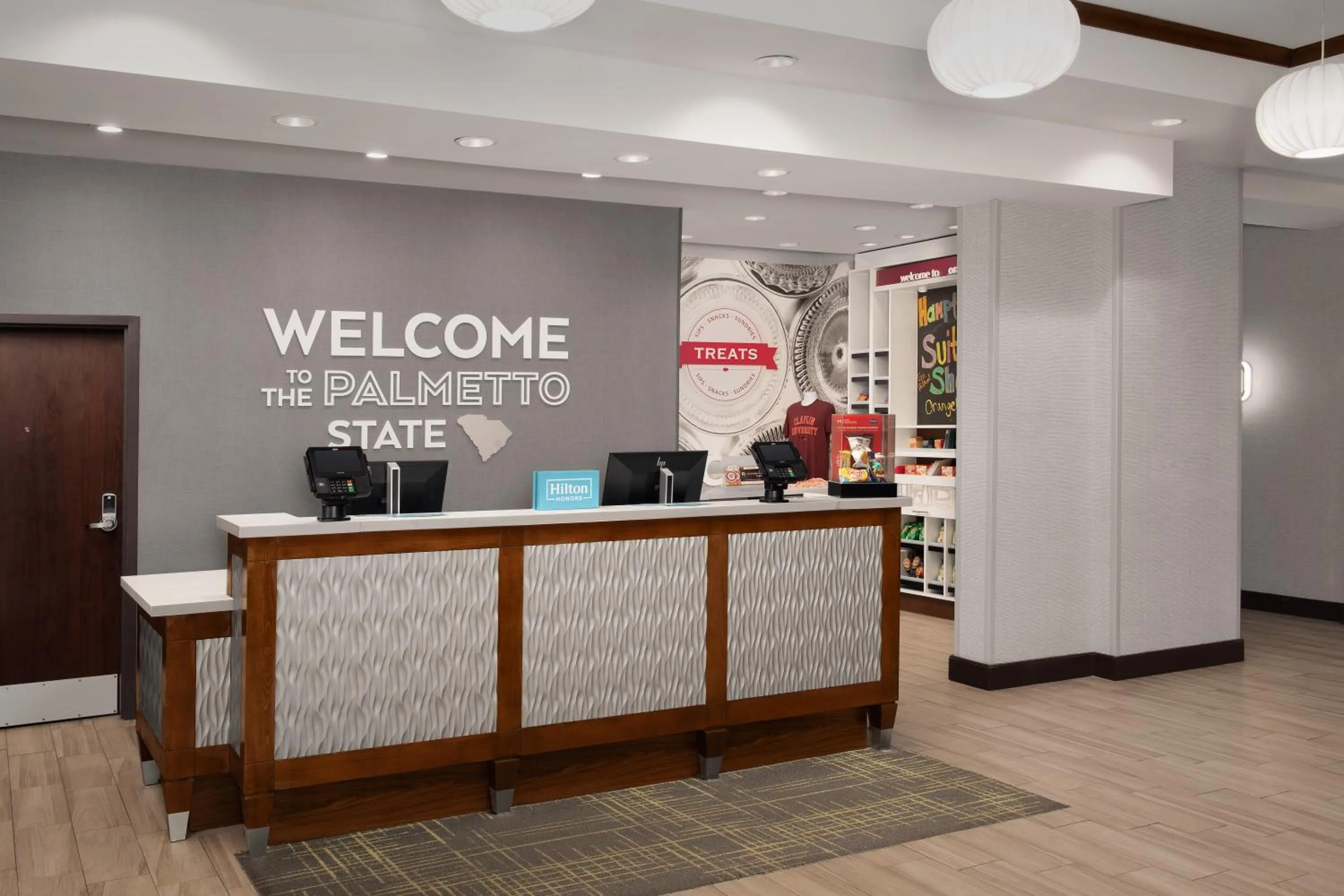 Lobby or reception in Hampton Inn & Suites Orangeburg, SC