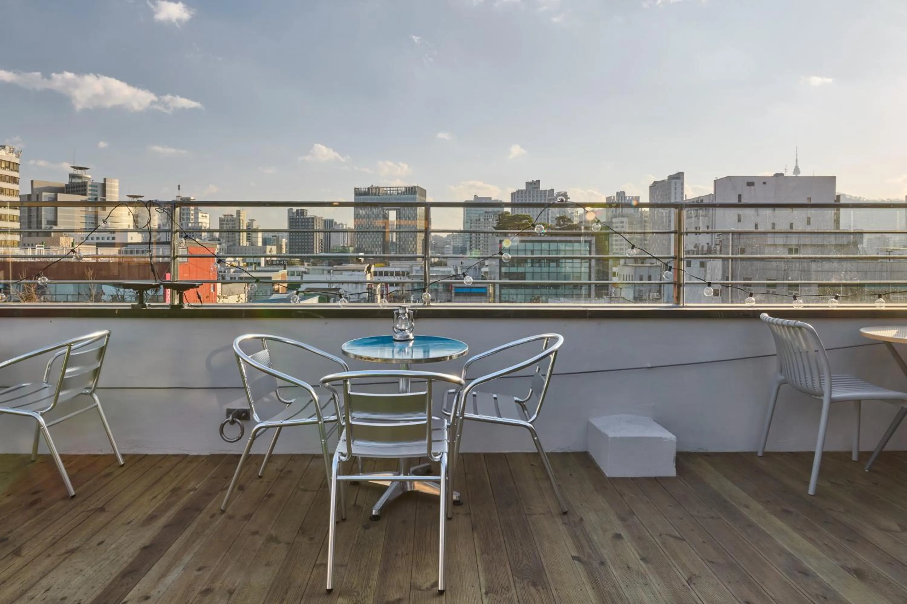 Balcony/Terrace in Eight Rest Hostel Jong-ro
