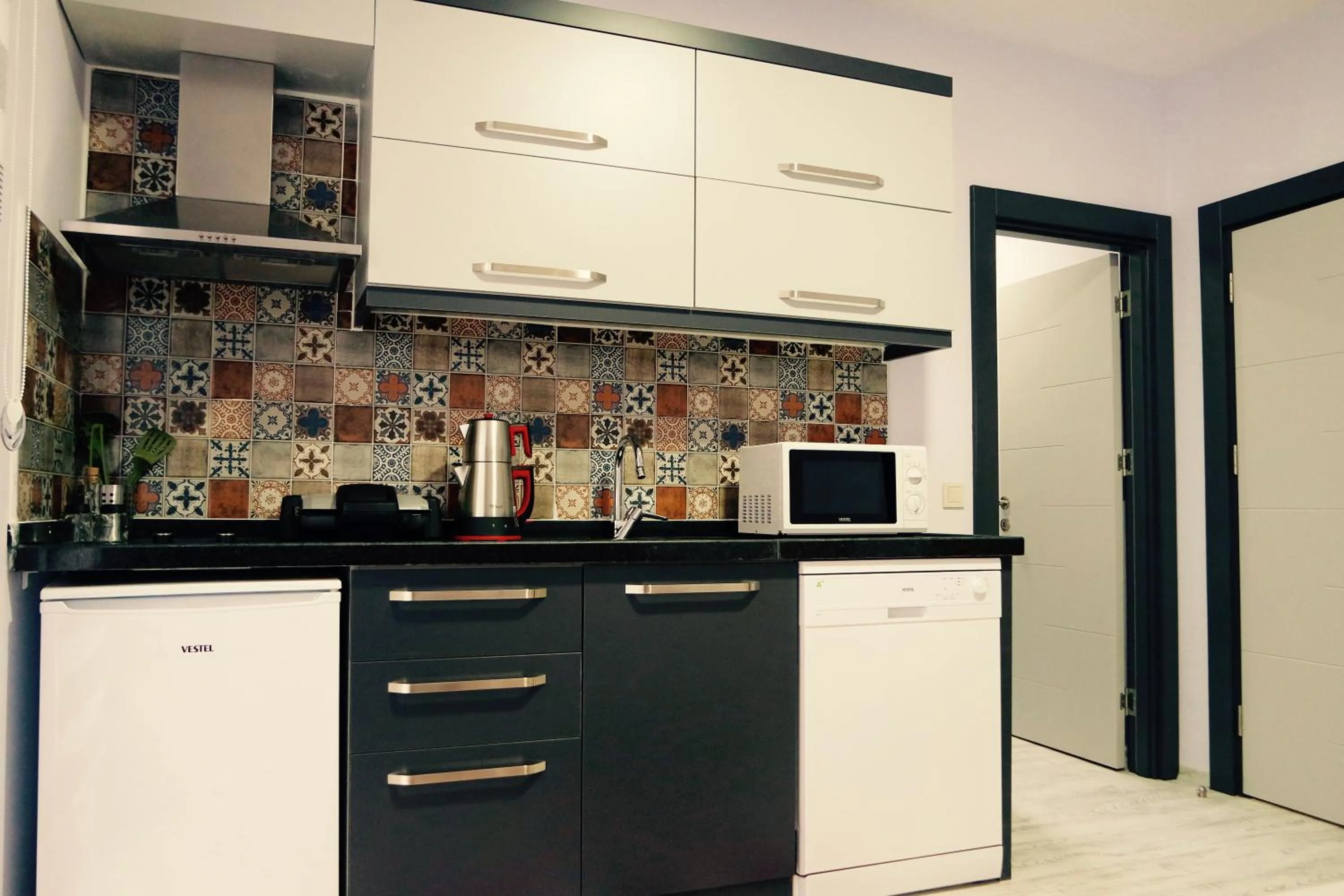 Kitchen or kitchenette in Ale Park Hotel Apartments