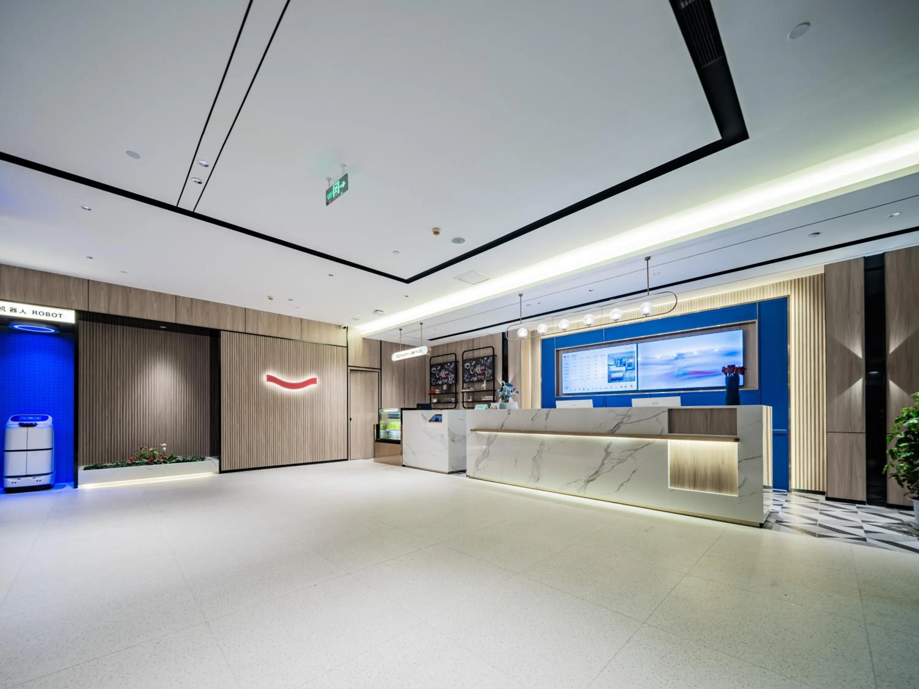 Lobby or reception in Echarm Hotel Xi'an Chanba International Exhibition Center