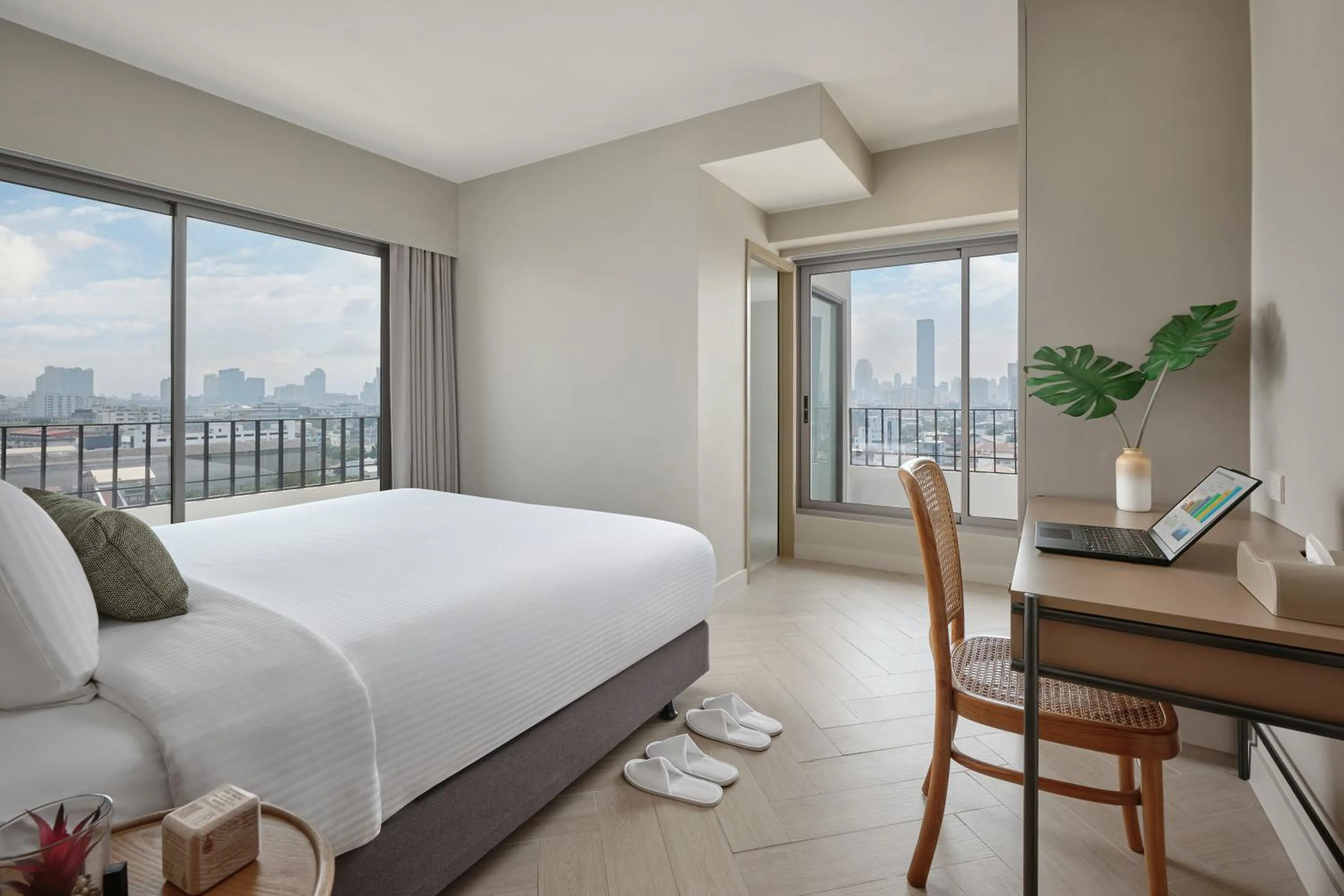 Bed in Somerset Sukhumvit 71 Bangkok