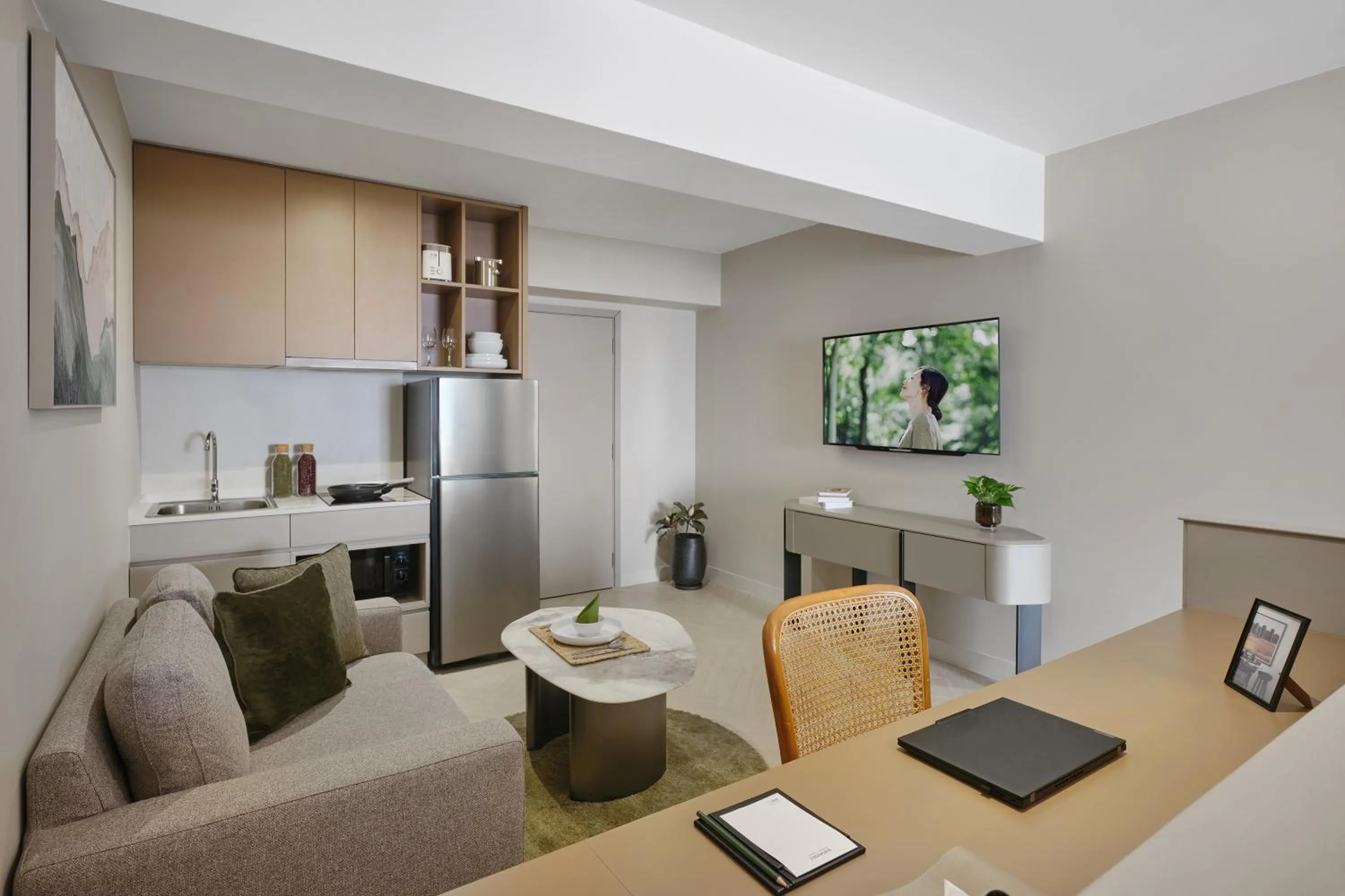 Living room in Somerset Sukhumvit 71 Bangkok