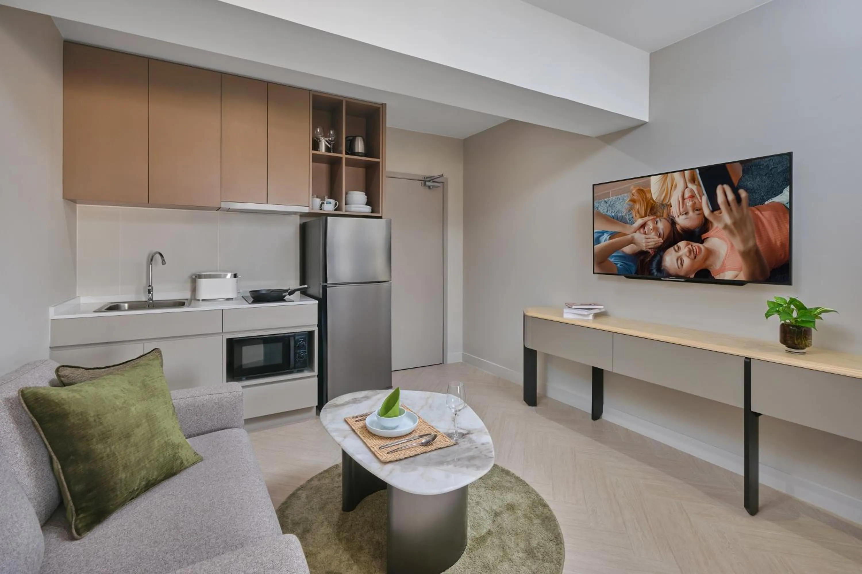 kitchen in Somerset Sukhumvit 71 Bangkok