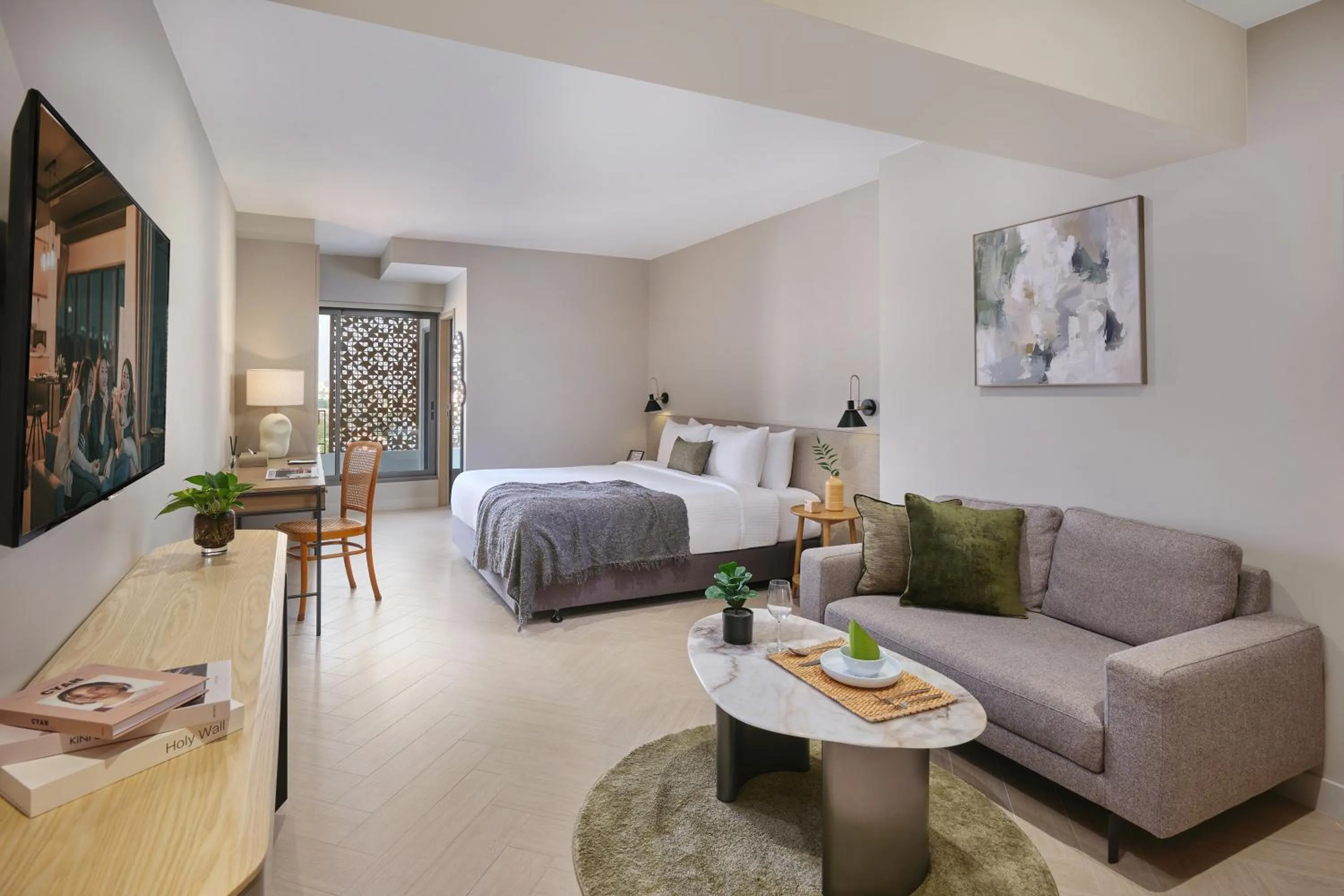 Bed in Somerset Sukhumvit 71 Bangkok