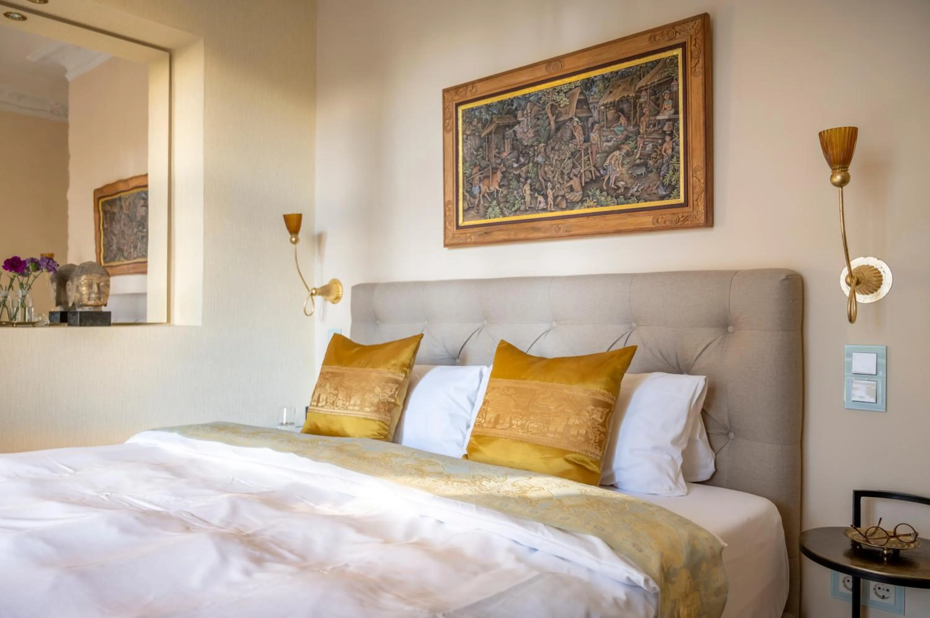 Bed in Hotel Garni Villa Rosengarten