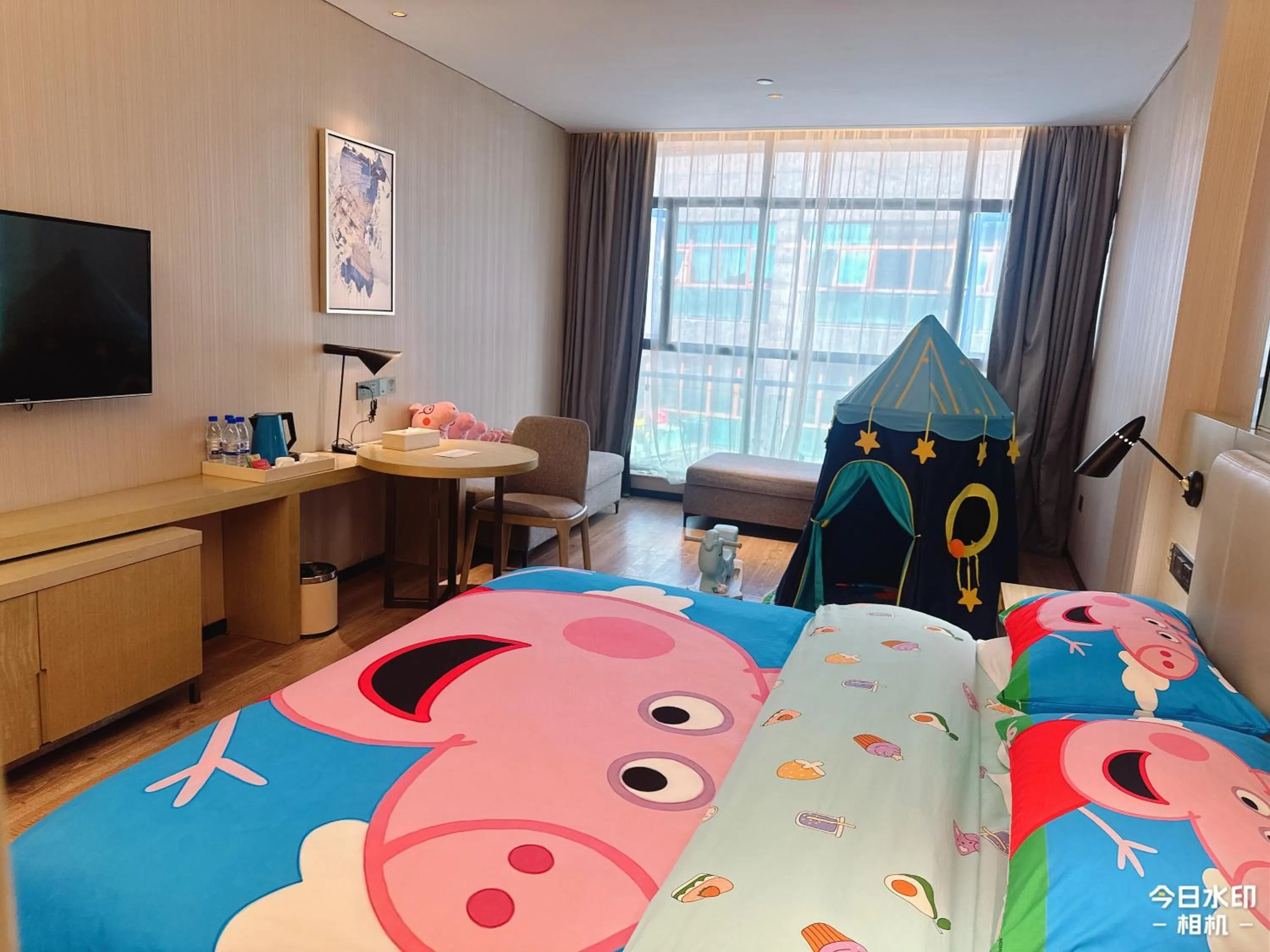 Bedroom, Bed in Echarm Hotel Guiyang Municipal Government Lin Cheng Xi Road Metro Station