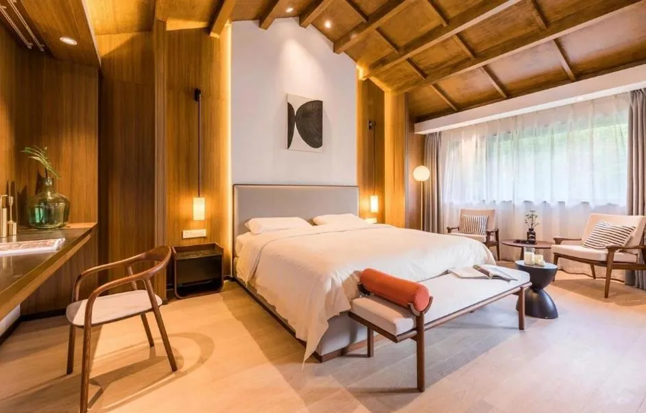 Bed in Xishang Yunjian Holiday Hotel