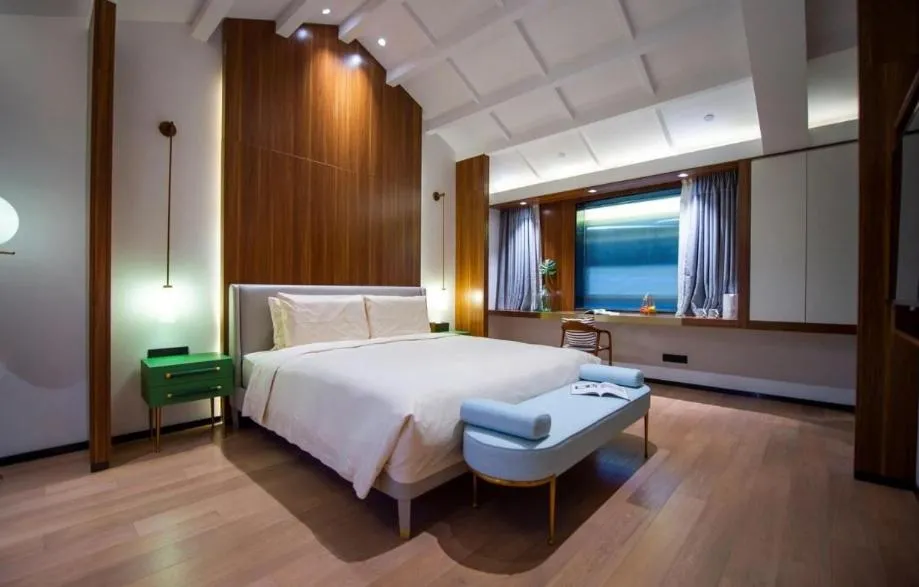 Bed in Xishang Yunjian Holiday Hotel