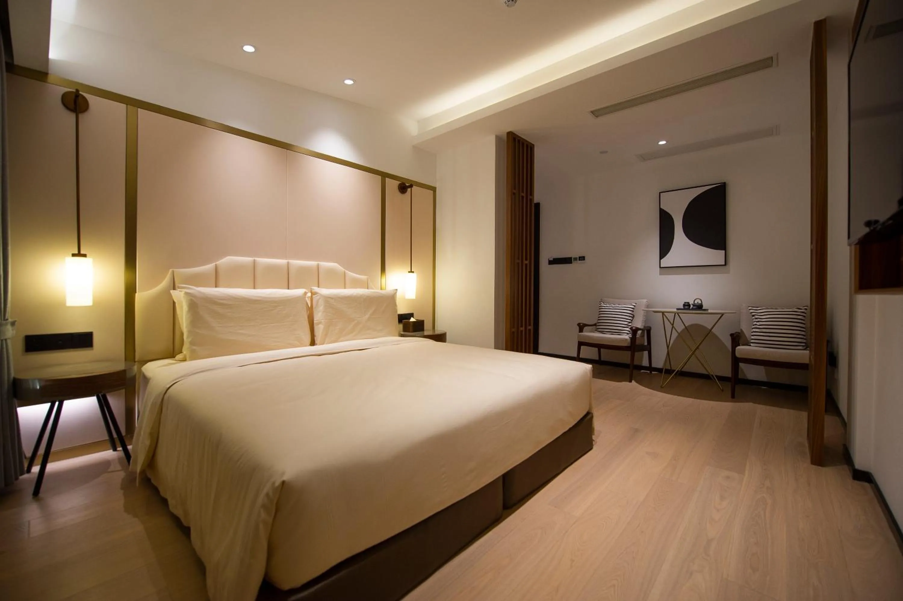 Bed in Xishang Yunjian Holiday Hotel